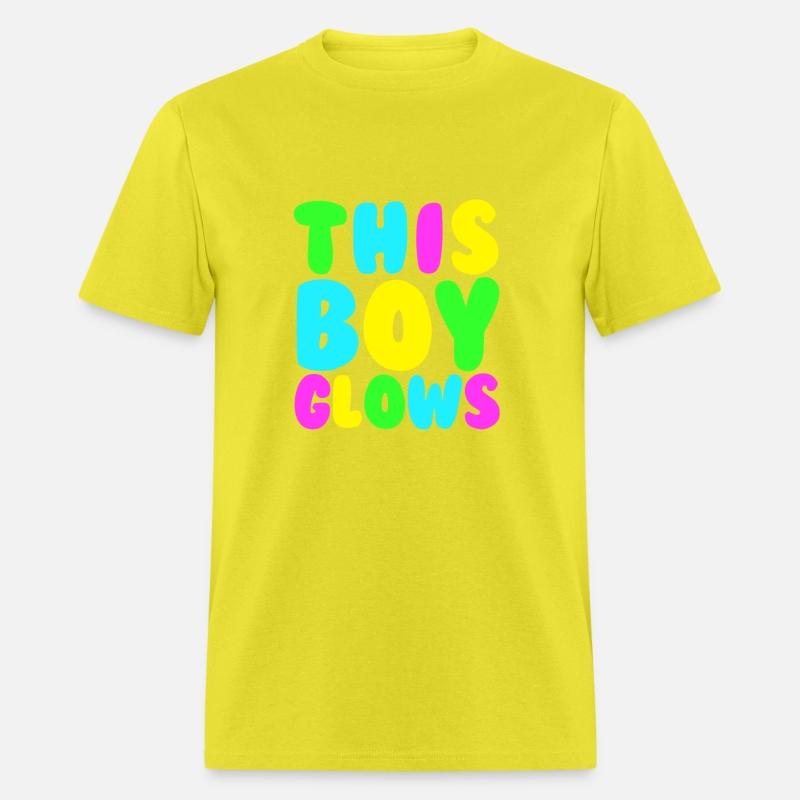 This Boy Glows Men's 80s Disco Boys Glow Day