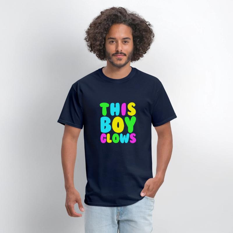 This Boy Glows Men's 80s Disco Boys Glow Day