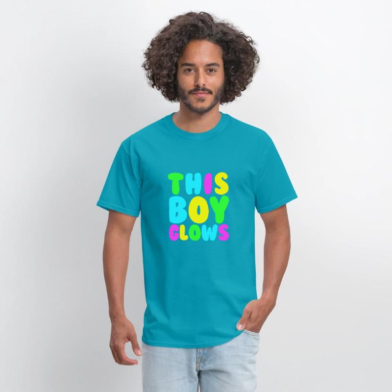 This Boy Glows Men's 80s Disco Boys Glow Day