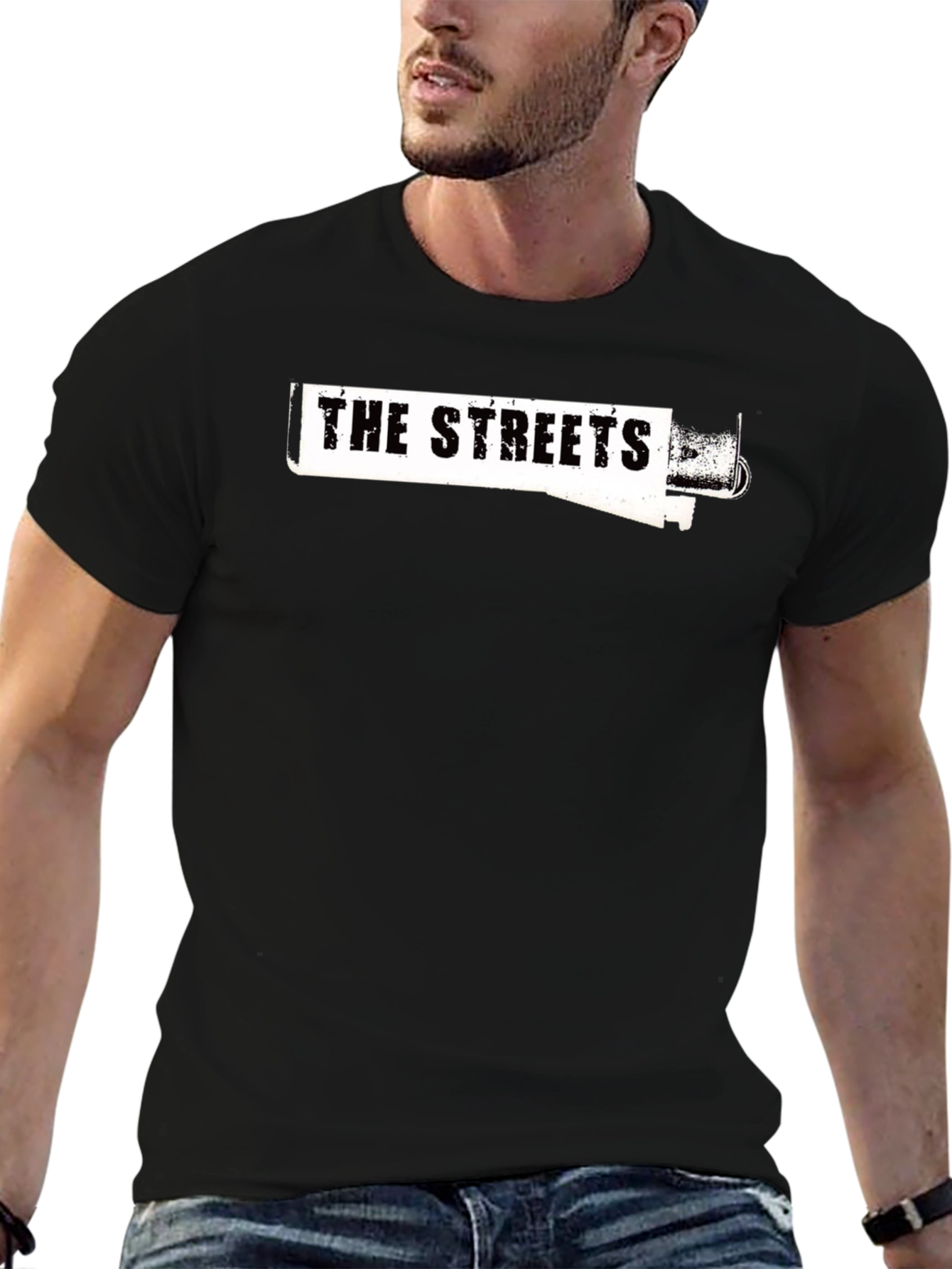 The Streets Graphic Print Black T-Shirt