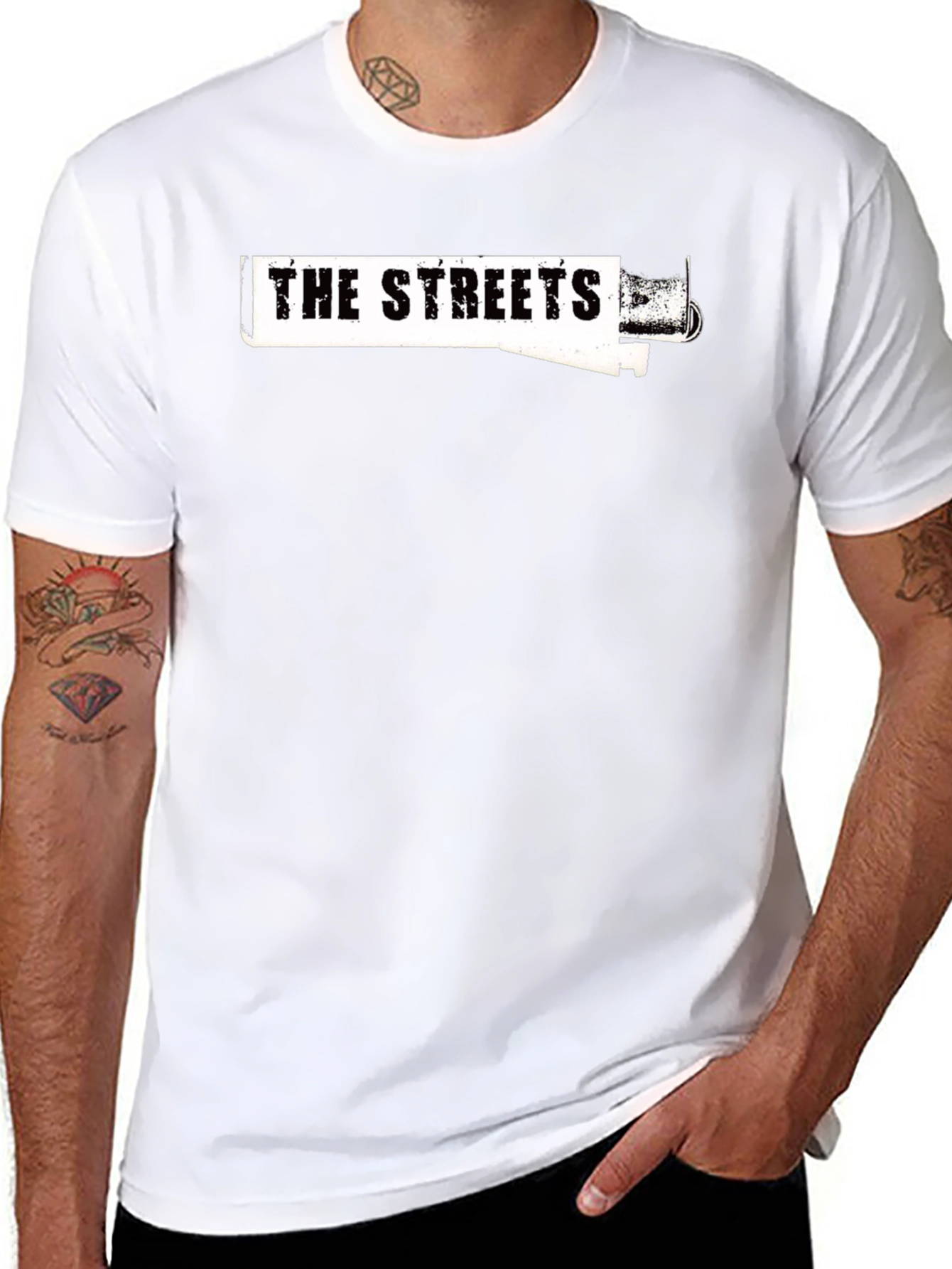 The Streets Graphic Print Black T-Shirt