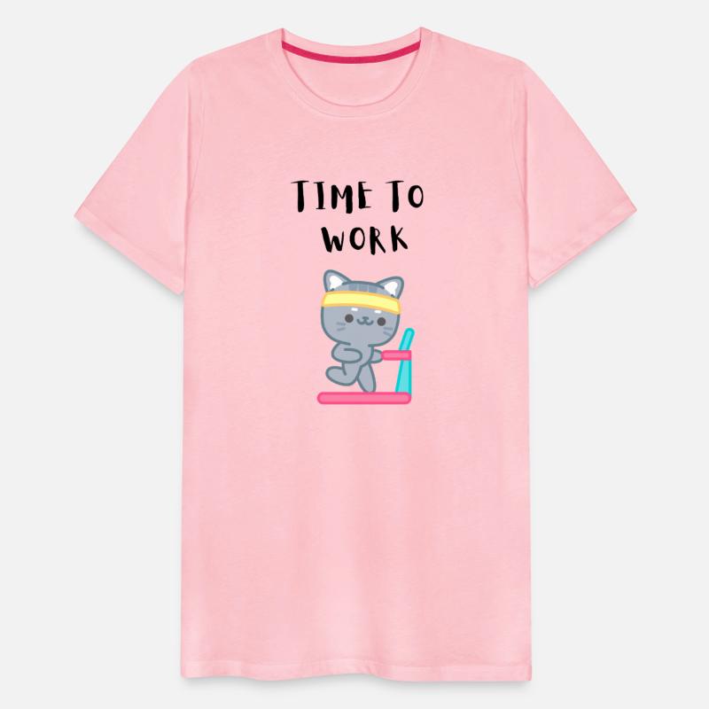 Time To Work Funny Cat Training Cardio