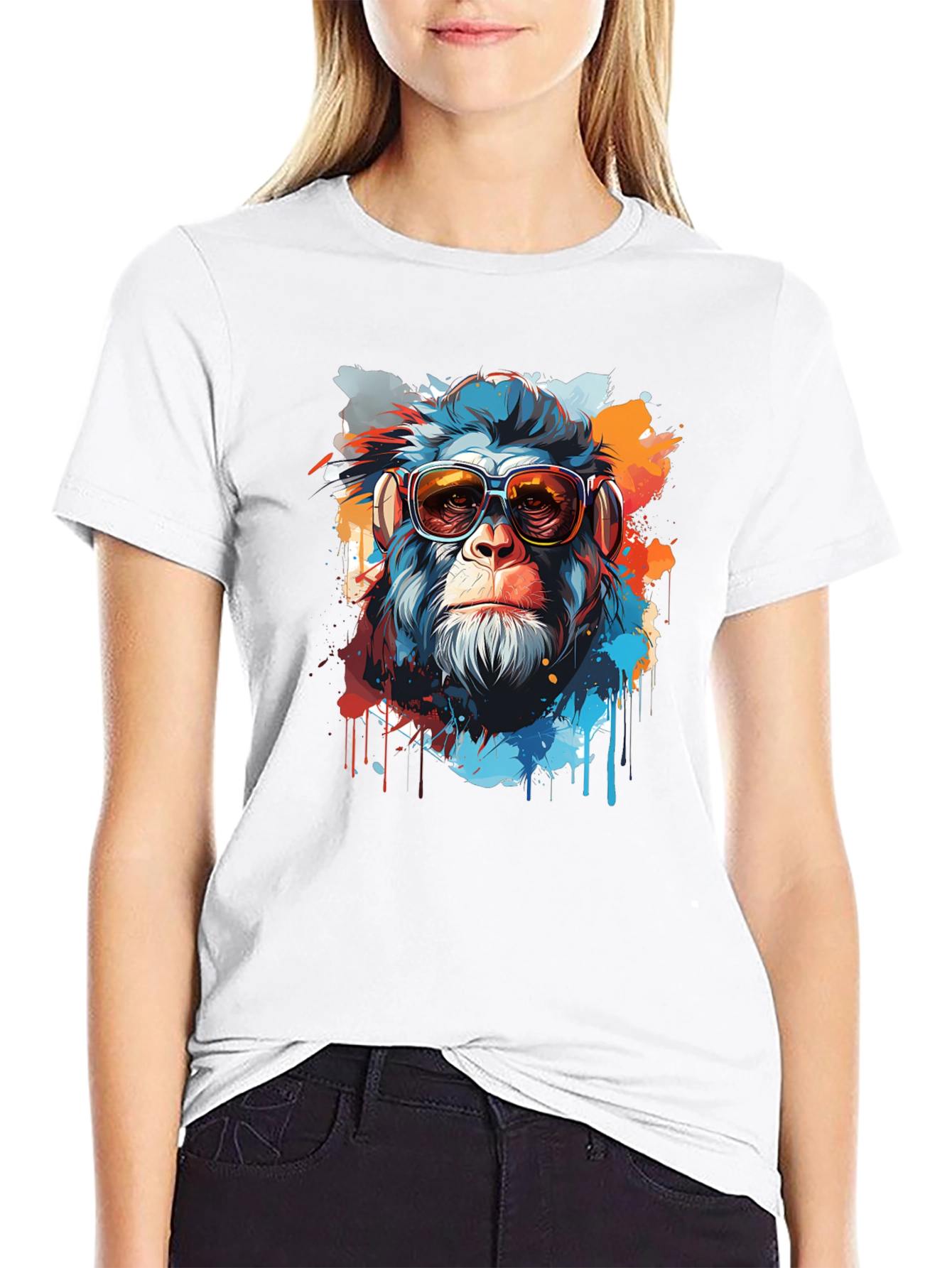 Cool Monkey Graphic Tee - Unique Design T-Shirt