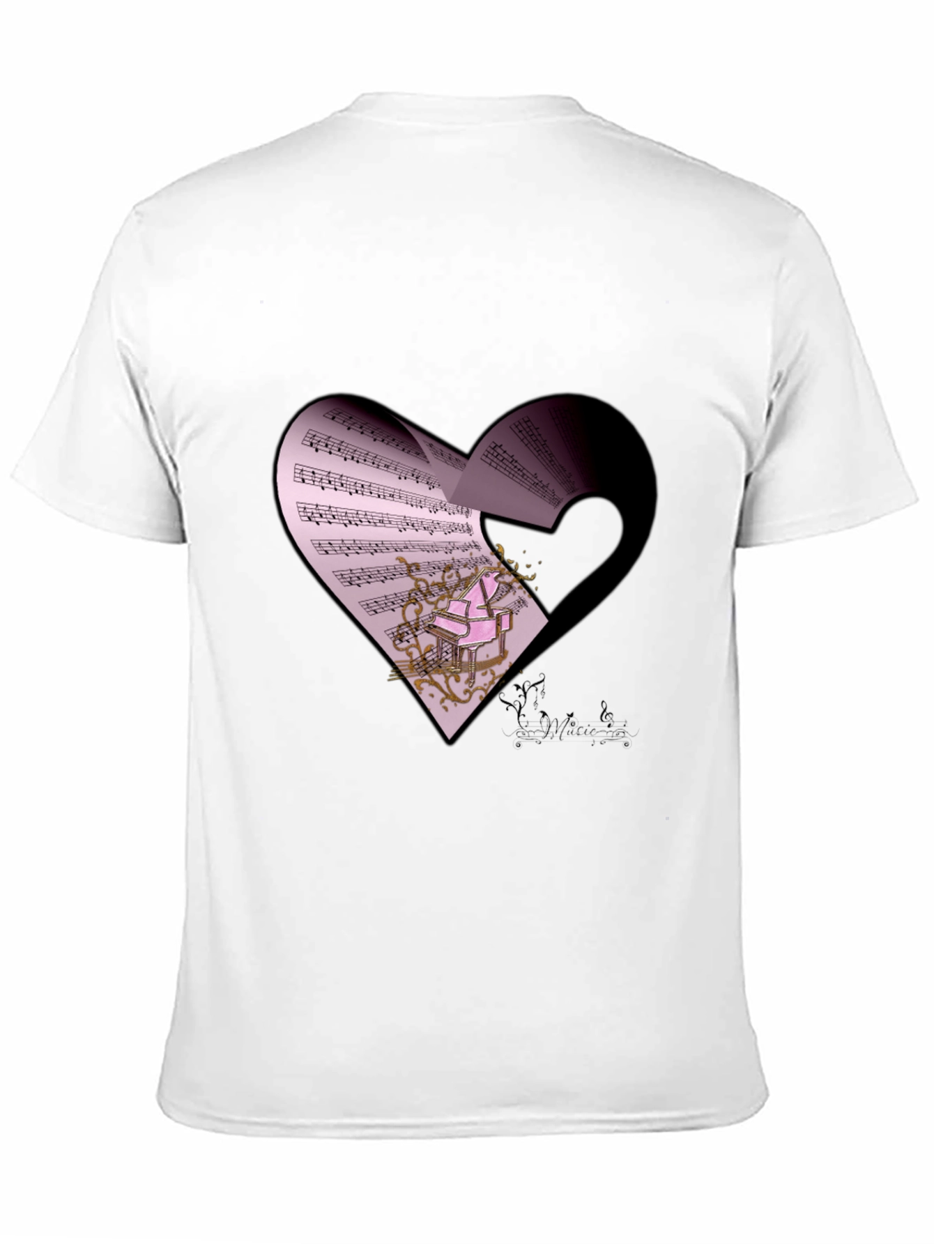 Musical Heart Graphic T-Shirt