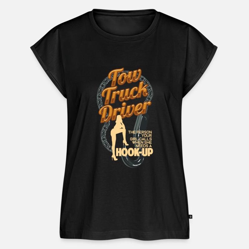 Tow Truck Driver Hook-Up Pun Funny Car Towing