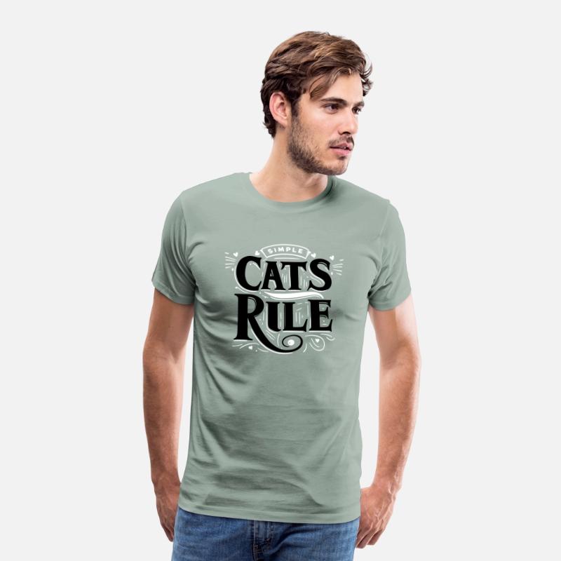 Tpography T Shirt Design Cats Rule
