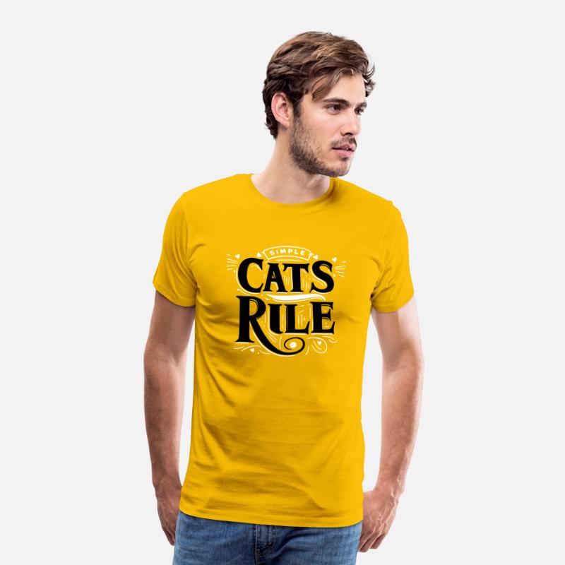 Tpography T Shirt Design Cats Rule