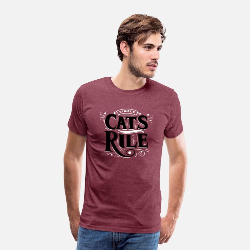 Tpography T Shirt Design Cats Rule