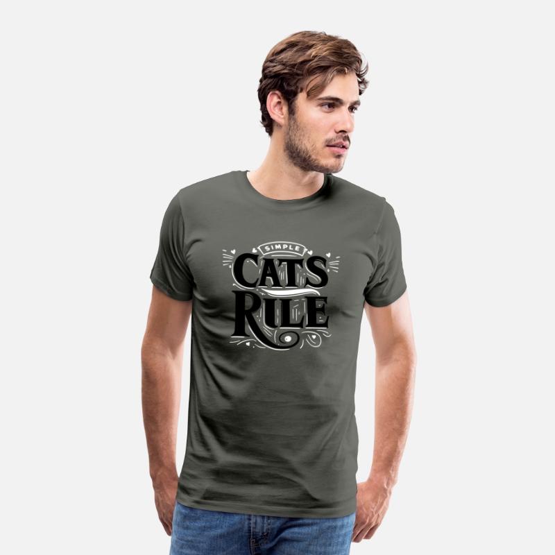 Tpography T Shirt Design Cats Rule