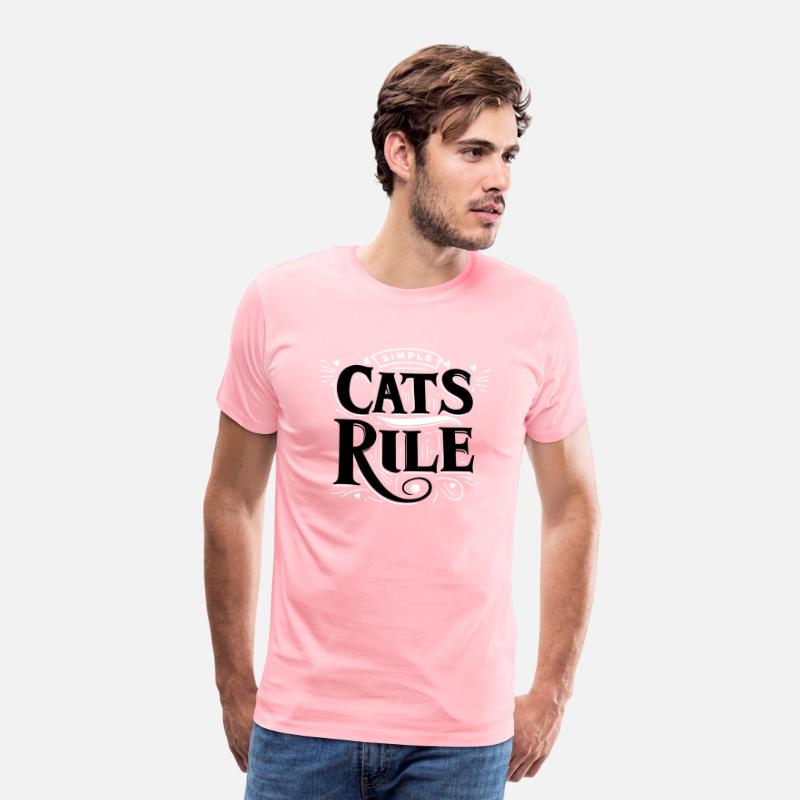 Tpography T Shirt Design Cats Rule