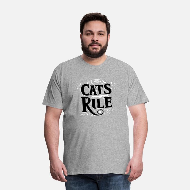 Tpography T Shirt Design Cats Rule