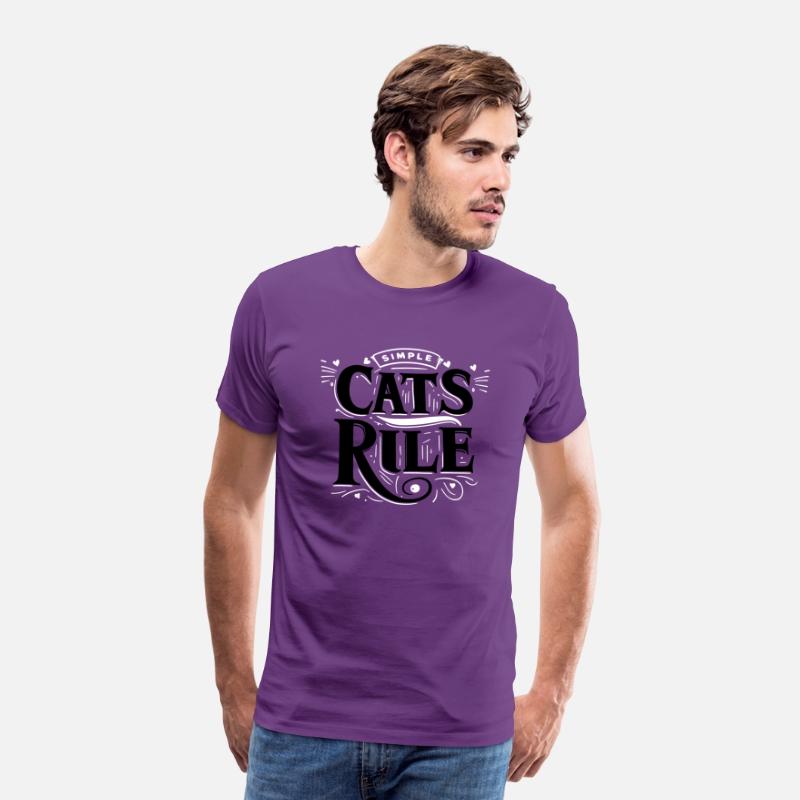 Tpography T Shirt Design Cats Rule