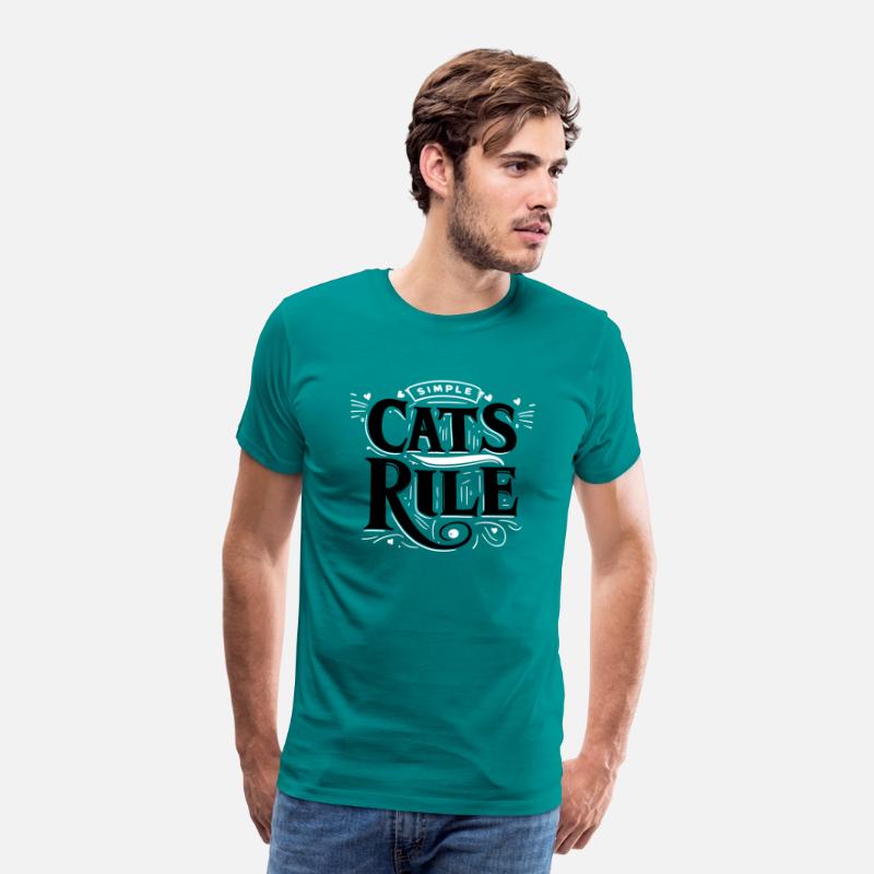 Tpography T Shirt Design Cats Rule