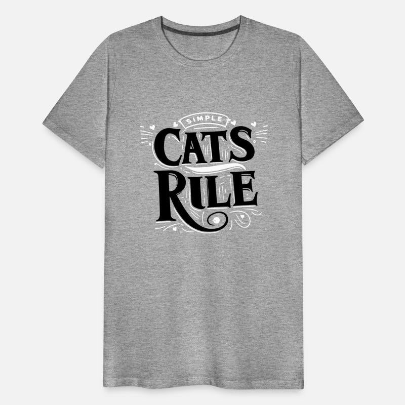 Tpography T Shirt Design Cats Rule