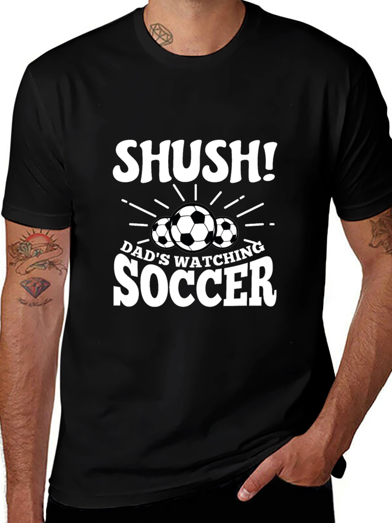 Dads Watching Soccer T-Shirt - Shush!