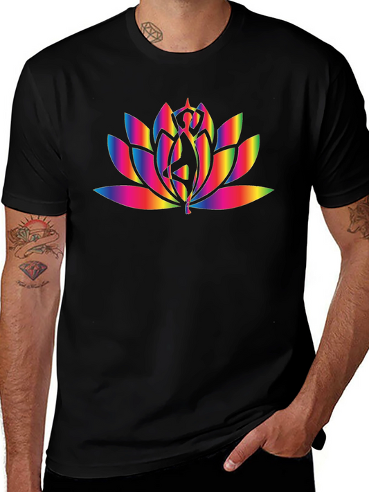Rainbow Yoga Lotus T-Shirt