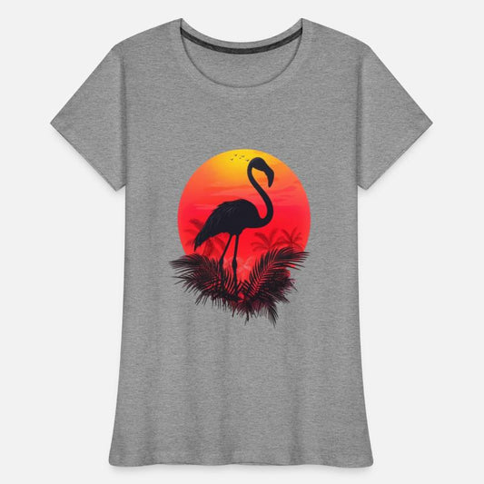 Tropical Sunset Flamingo Silhouette