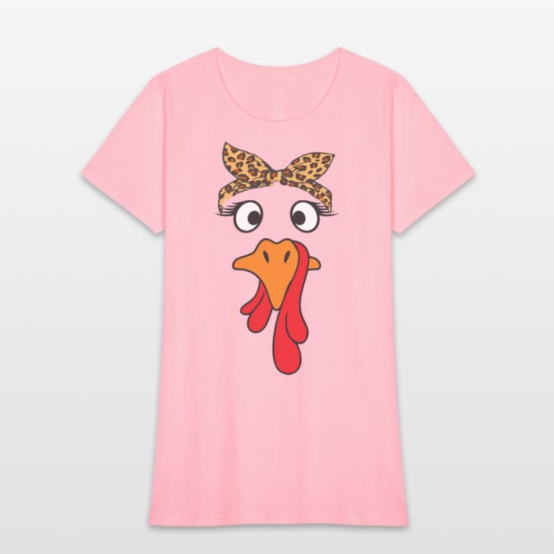 Turkey Face Leopard Headband Womens Thanksgiving