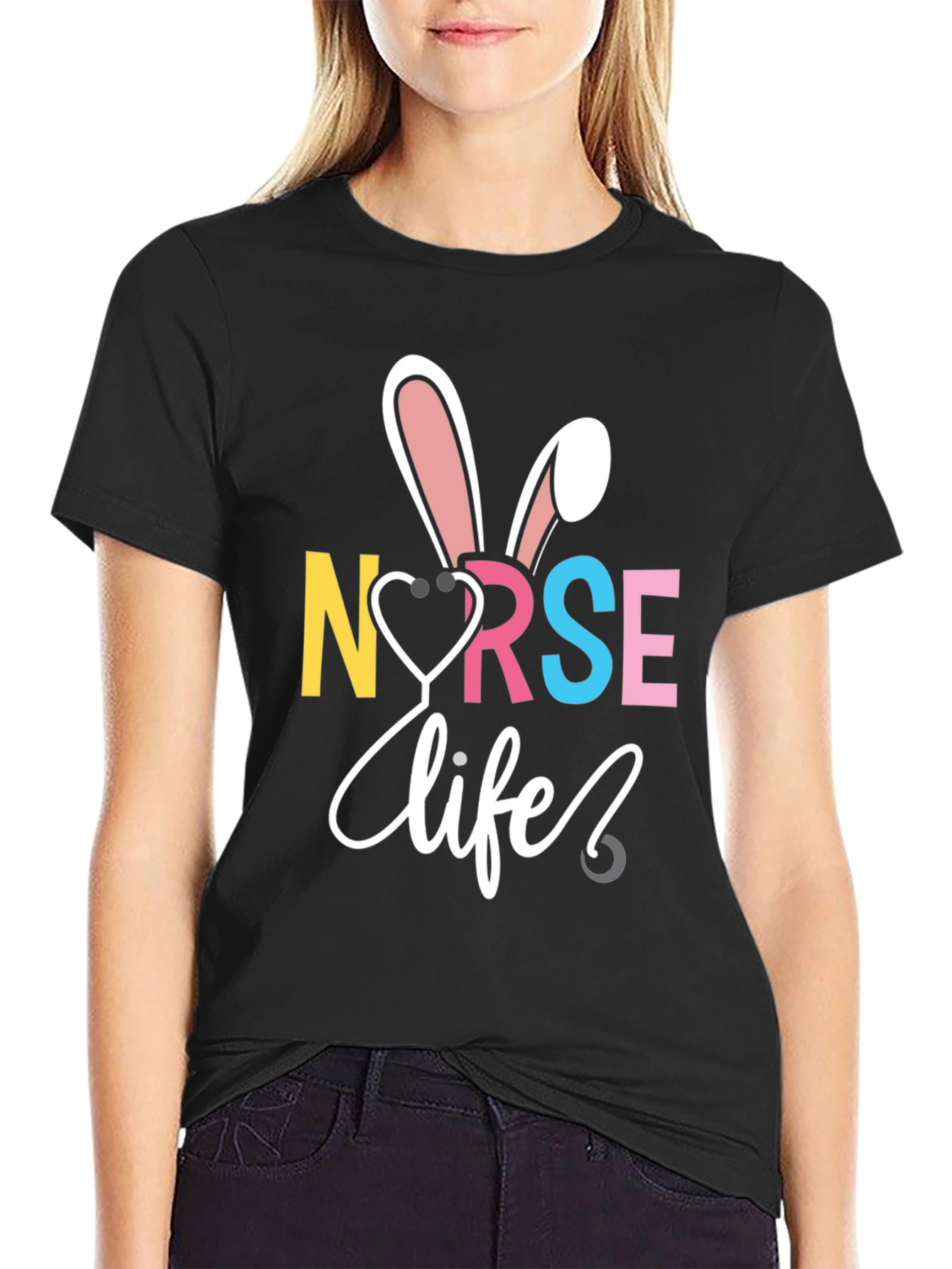 Nurse Life Easter Bunny T-Shirt