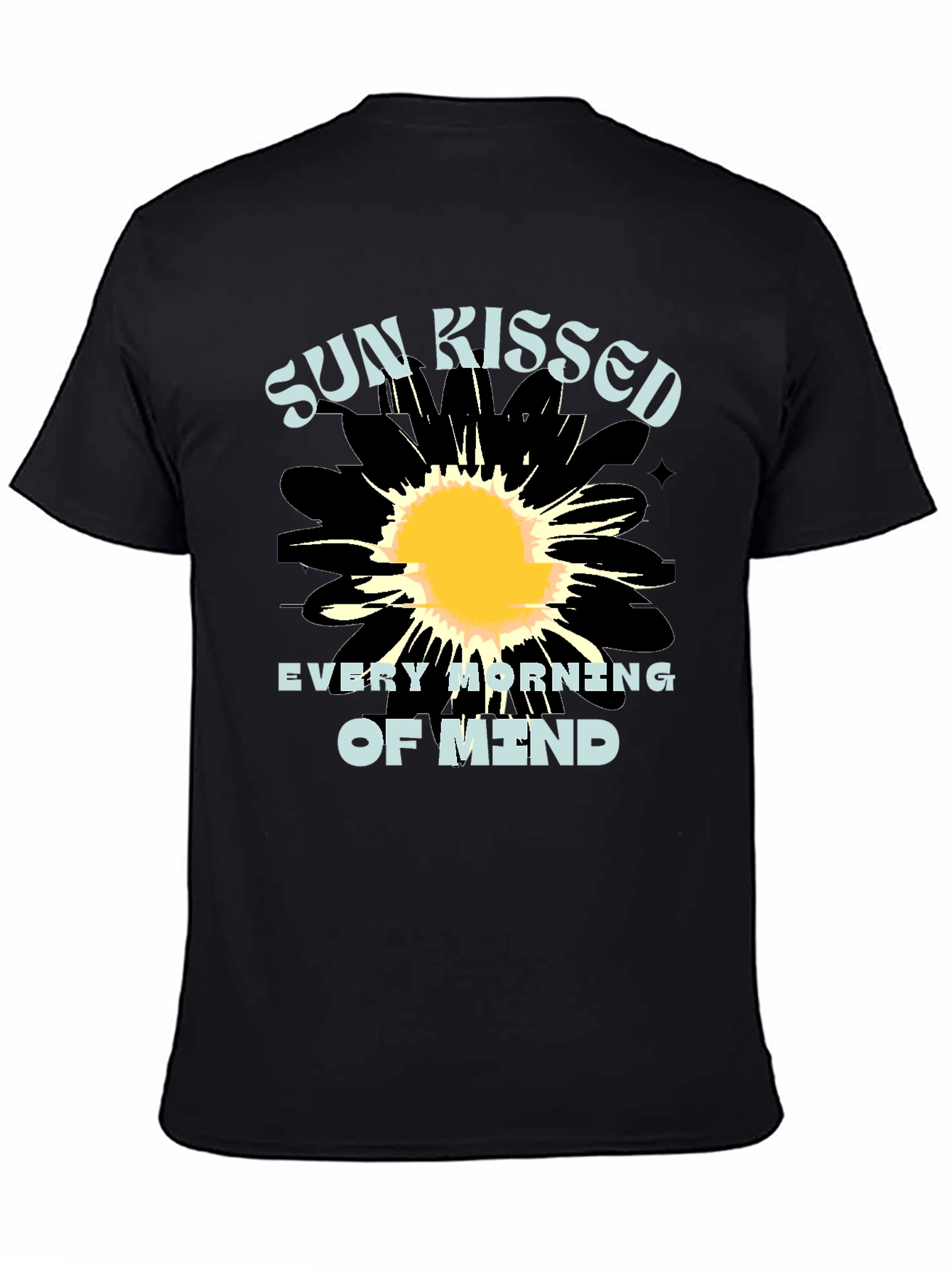 Sun Kissed Mind Black Graphic Tee