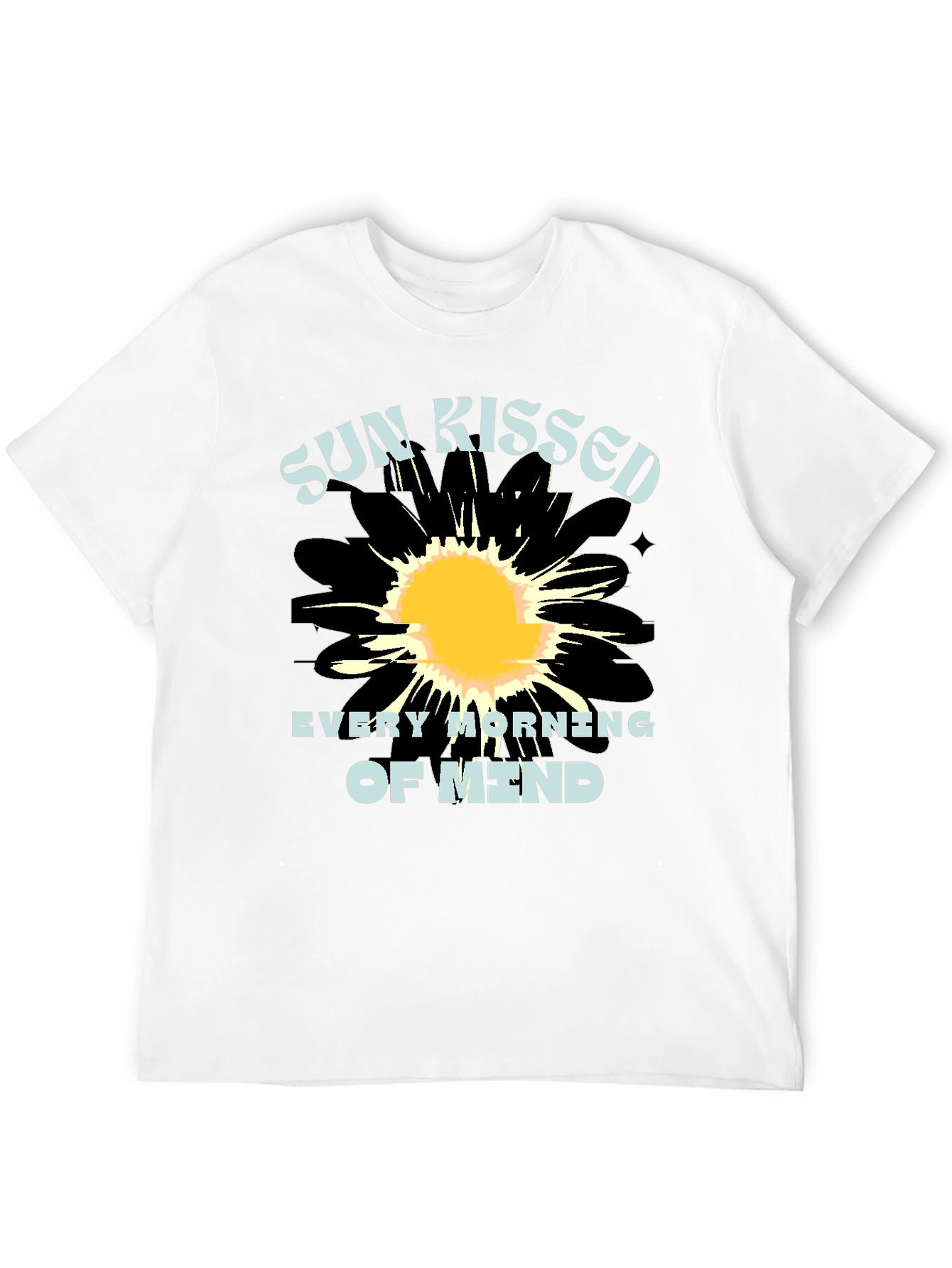 Sun Kissed Mind Black Graphic Tee