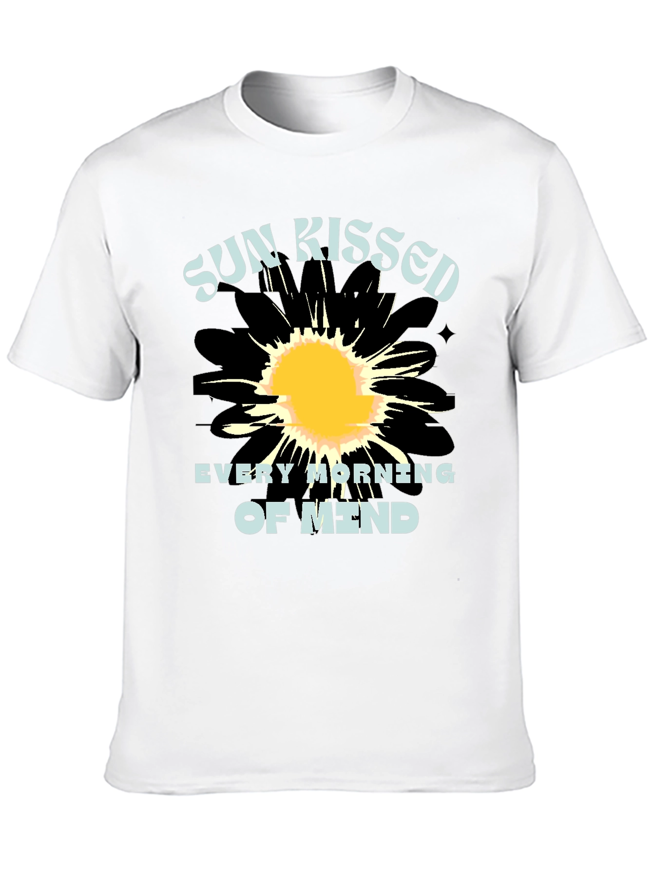 Sun Kissed Mind Black Graphic Tee