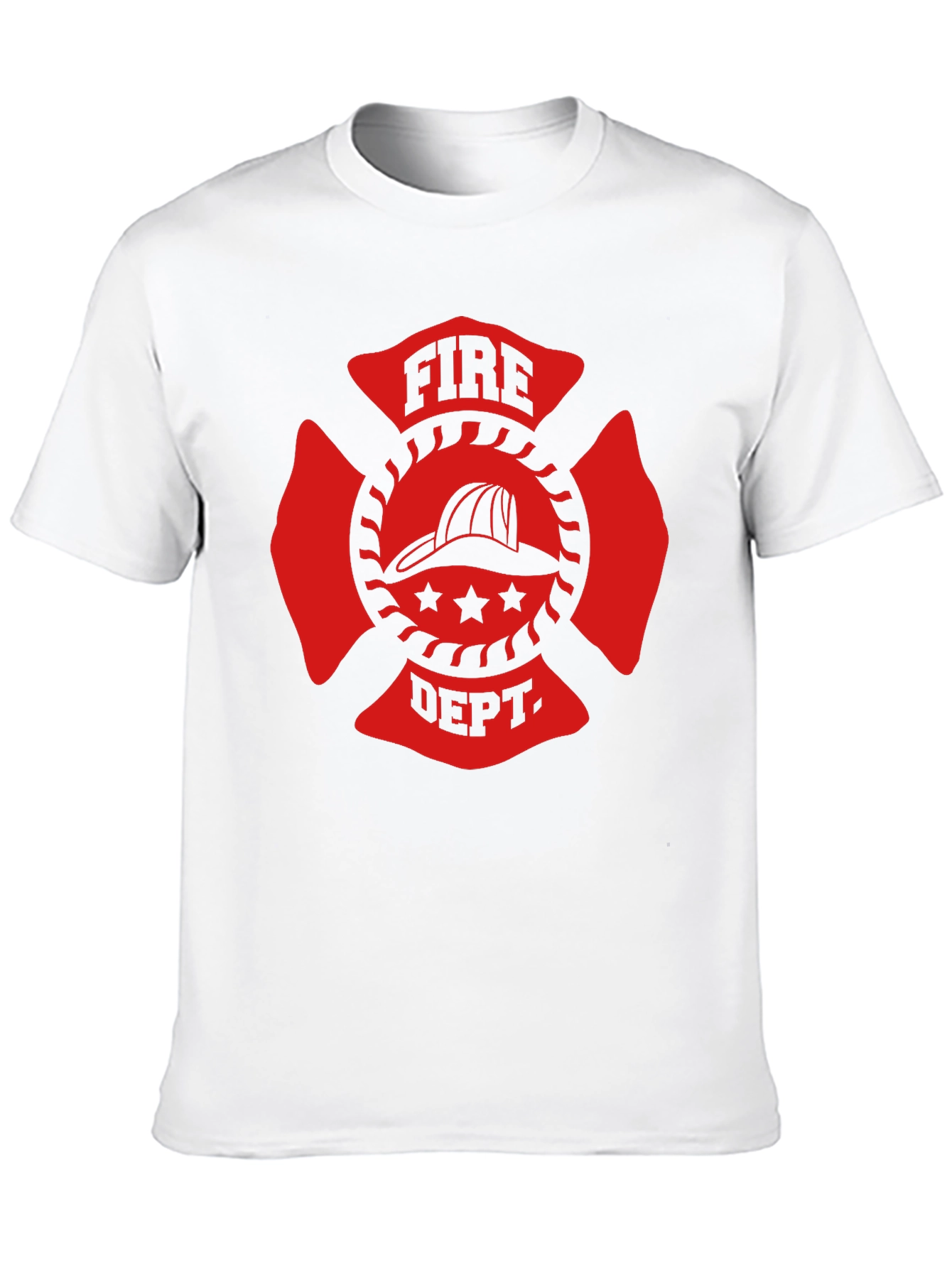 Fire Department Maltase Cross Graphic T-Shirt