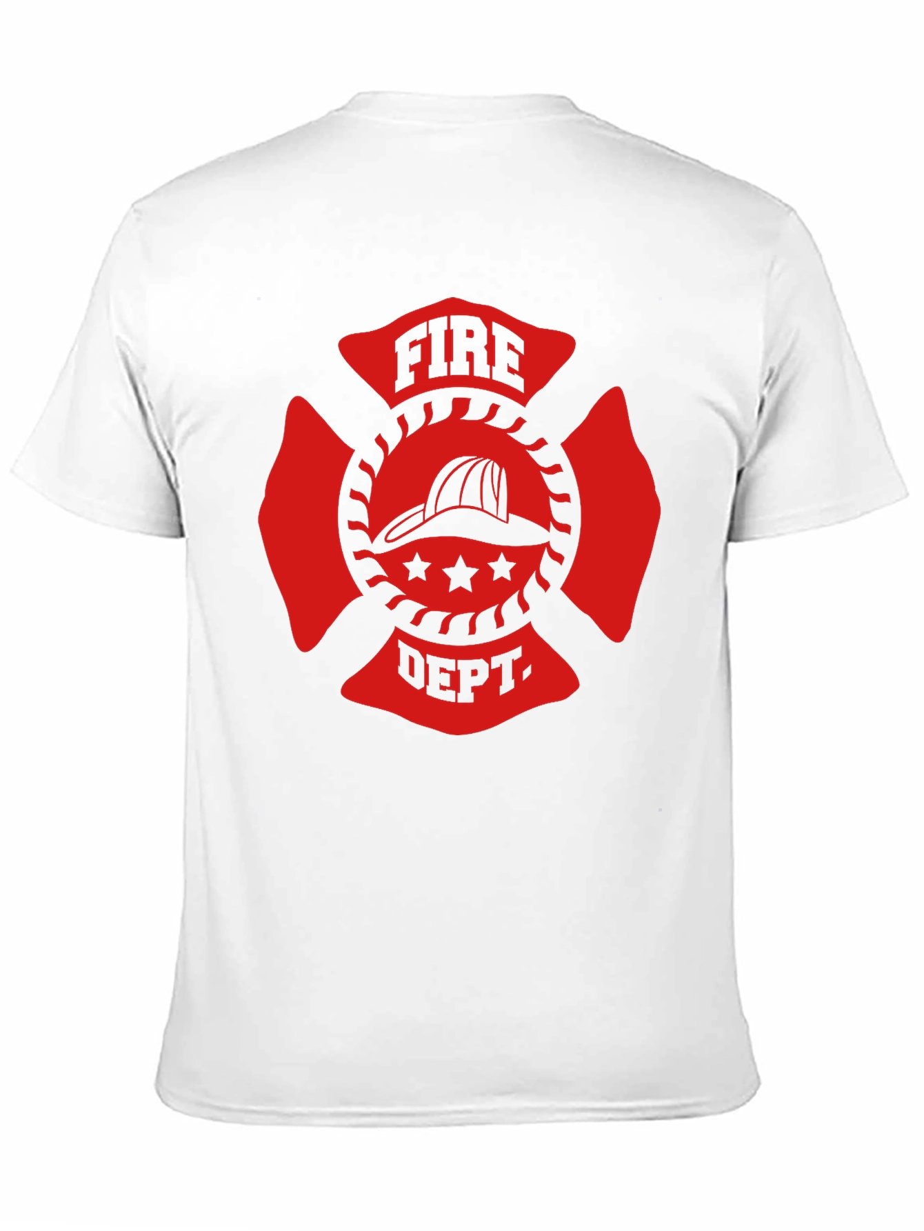 Fire Department Maltase Cross Graphic T-Shirt