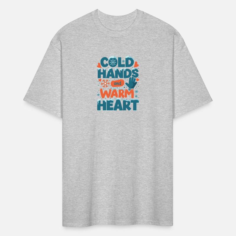 Typography for winter Cold hands warm heart