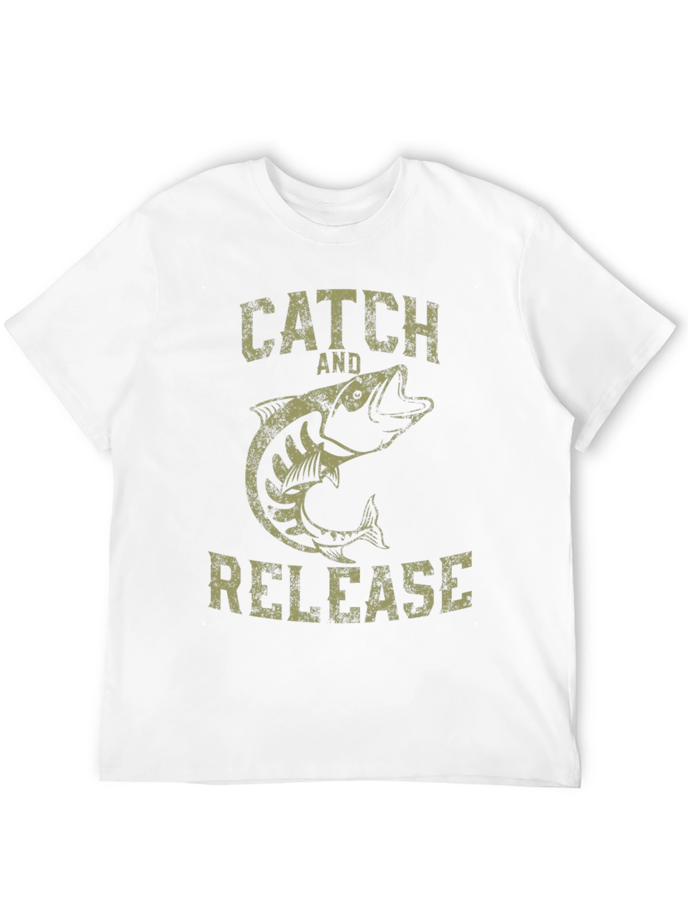 Catch and Release Fishing T-Shirt - Black