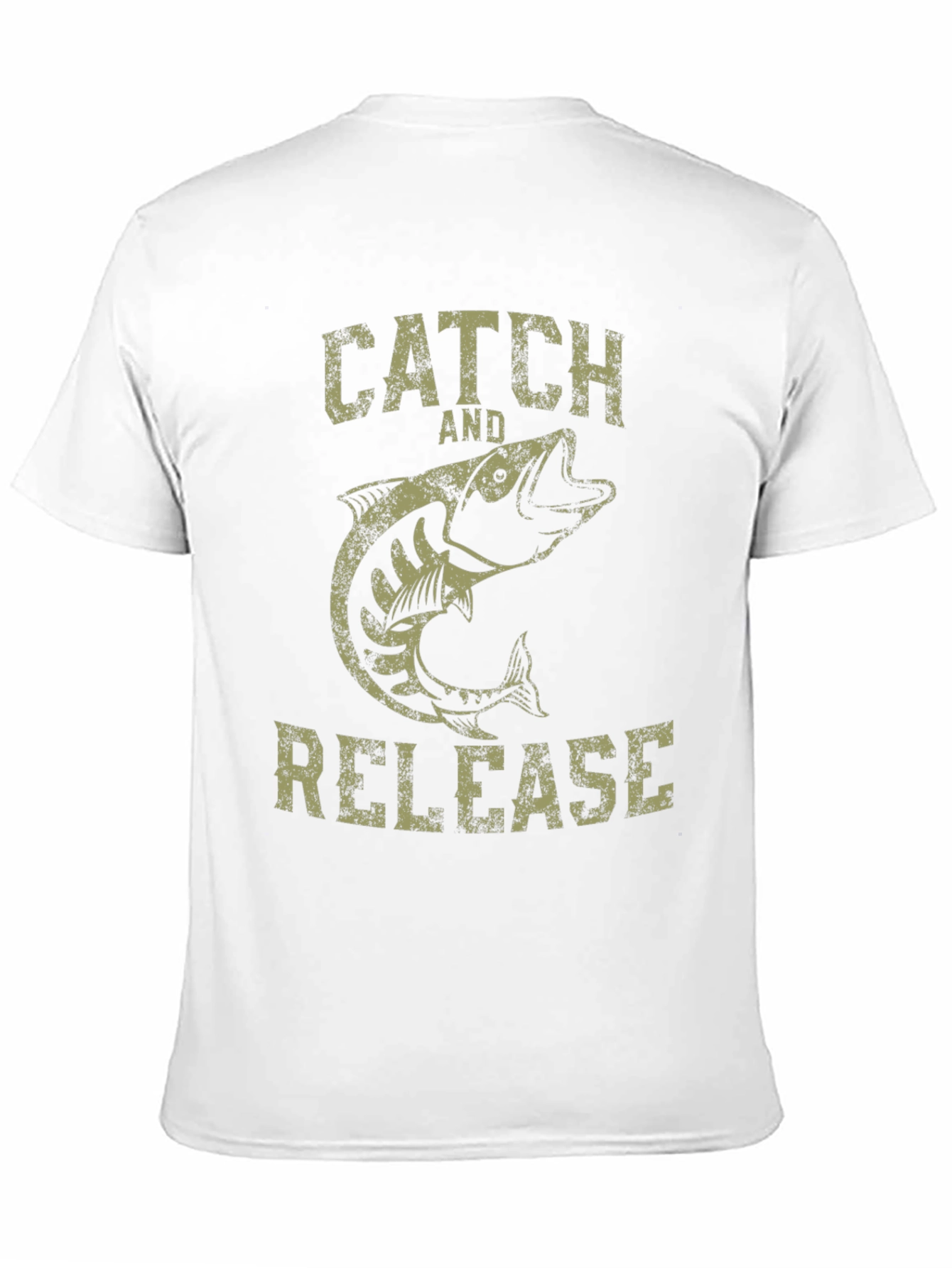 Catch and Release Fishing T-Shirt - Black