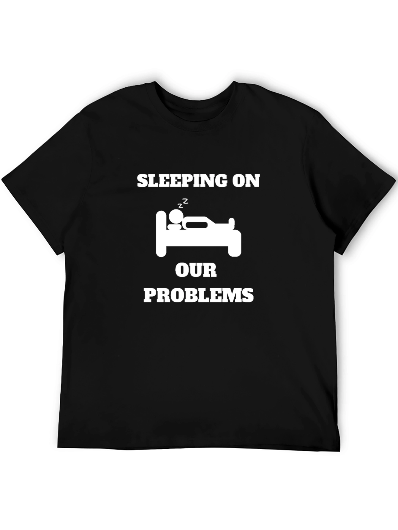 Sleeping on Our Problems Graphic Tee - Black