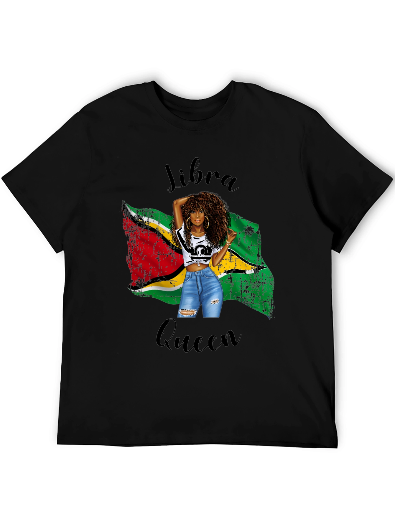 Libra Queen Black T-Shirt