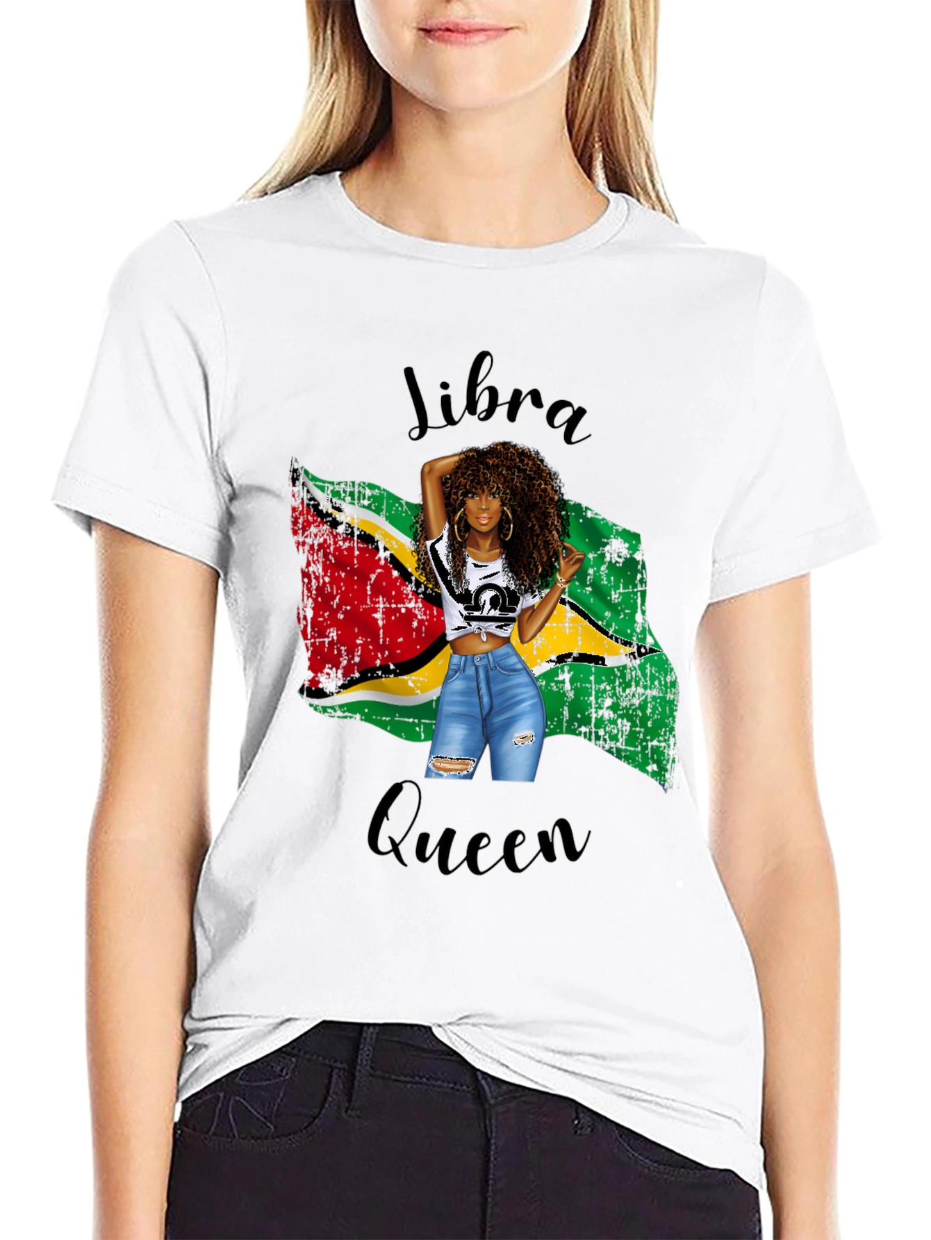 Libra Queen Black T-Shirt