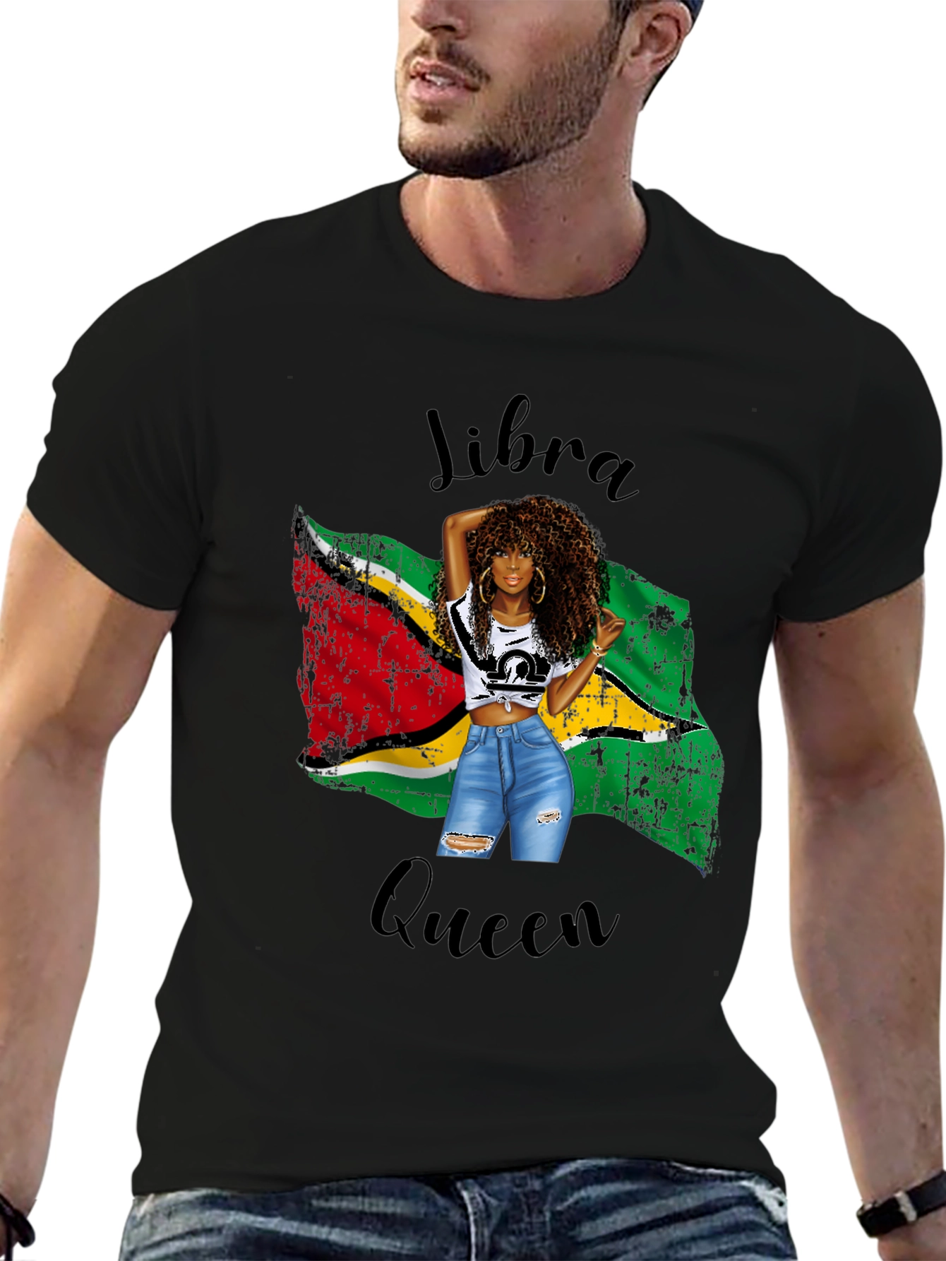 Libra Queen Black T-Shirt