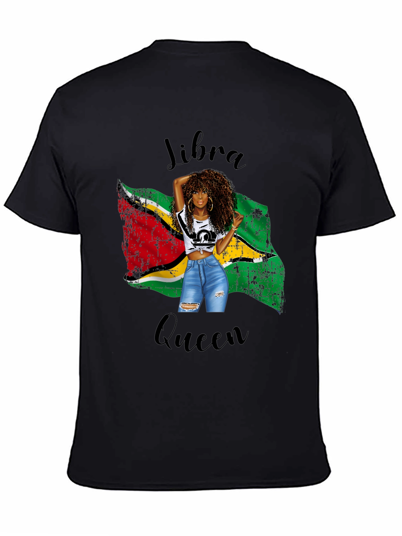 Libra Queen Black T-Shirt
