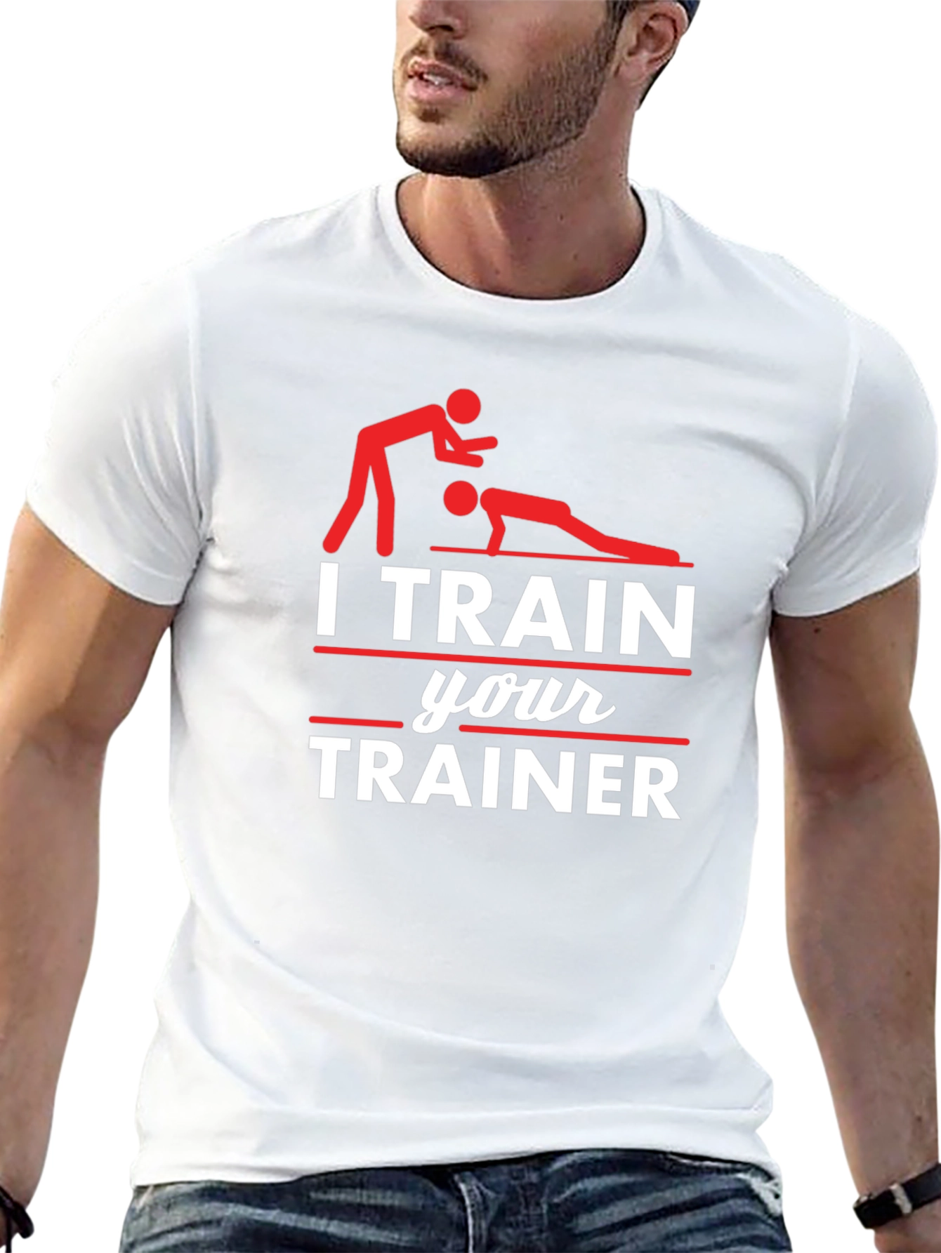 I Train Your Trainer Black Cotton T-Shirt