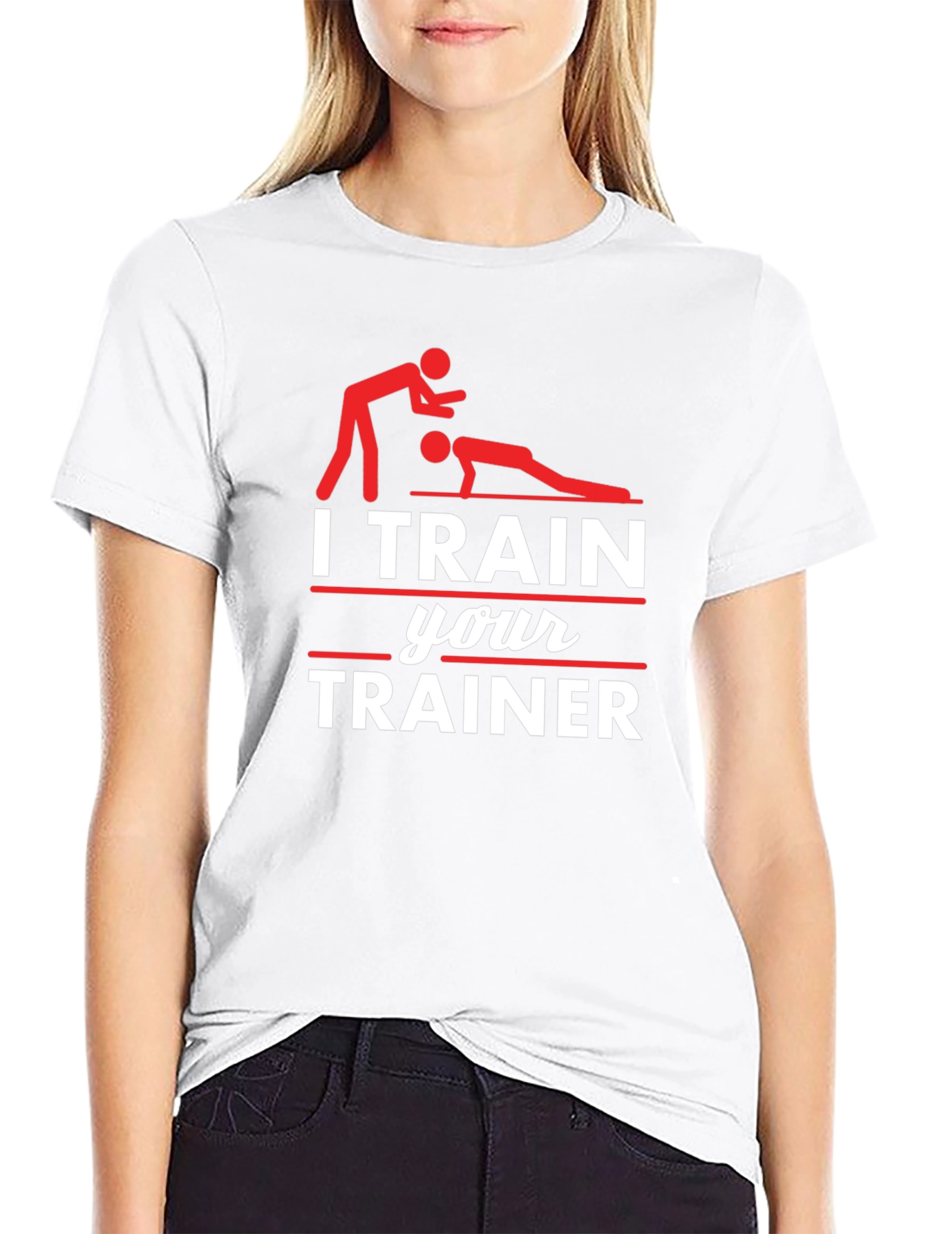 I Train Your Trainer Black Cotton T-Shirt