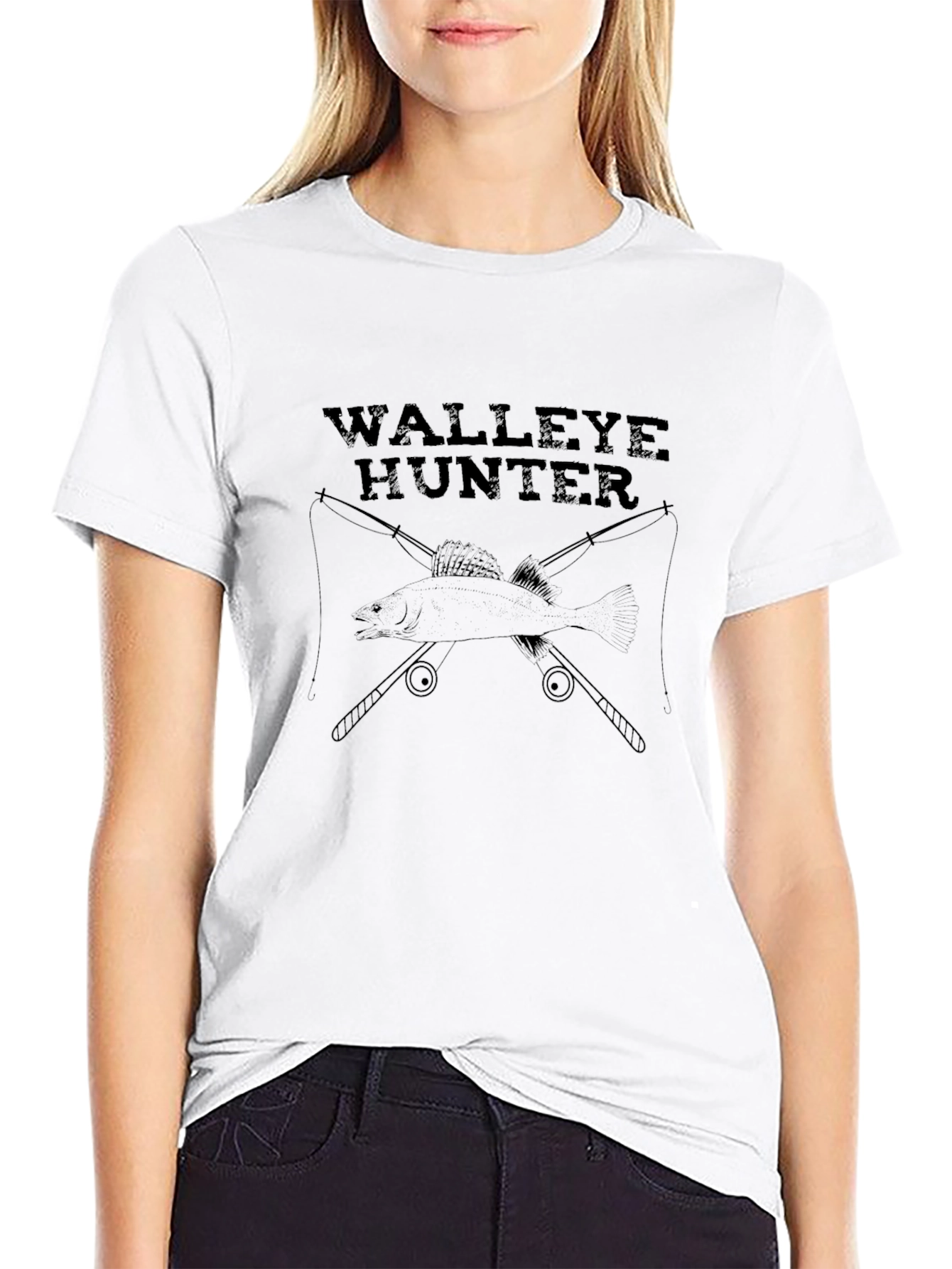 Walleye Hunter Graphic T-Shirt - Fishing Tee