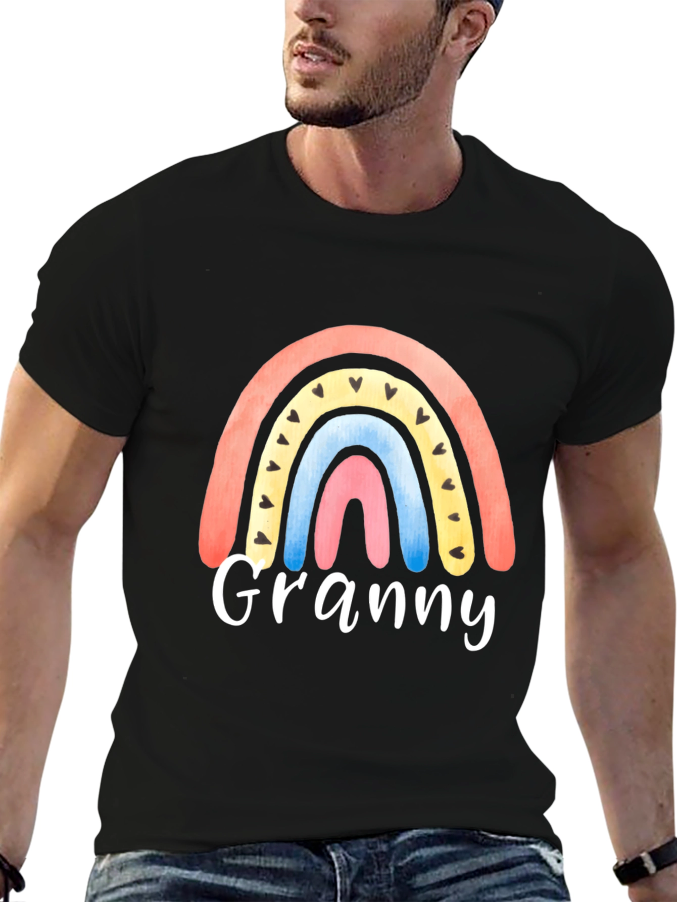 Granny Rainbow T-Shirt - Cute Graphic Tee