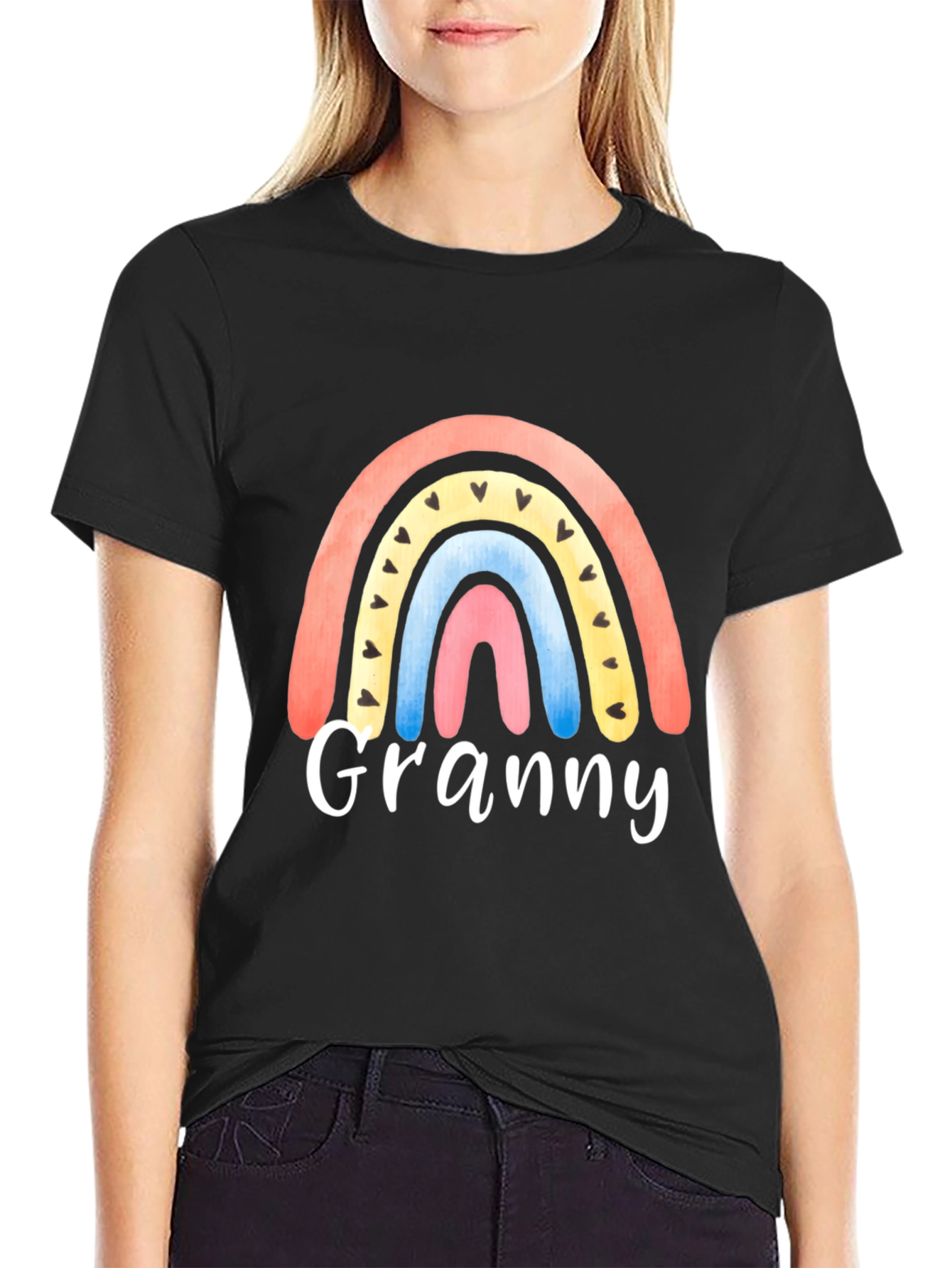 Granny Rainbow T-Shirt - Cute Graphic Tee