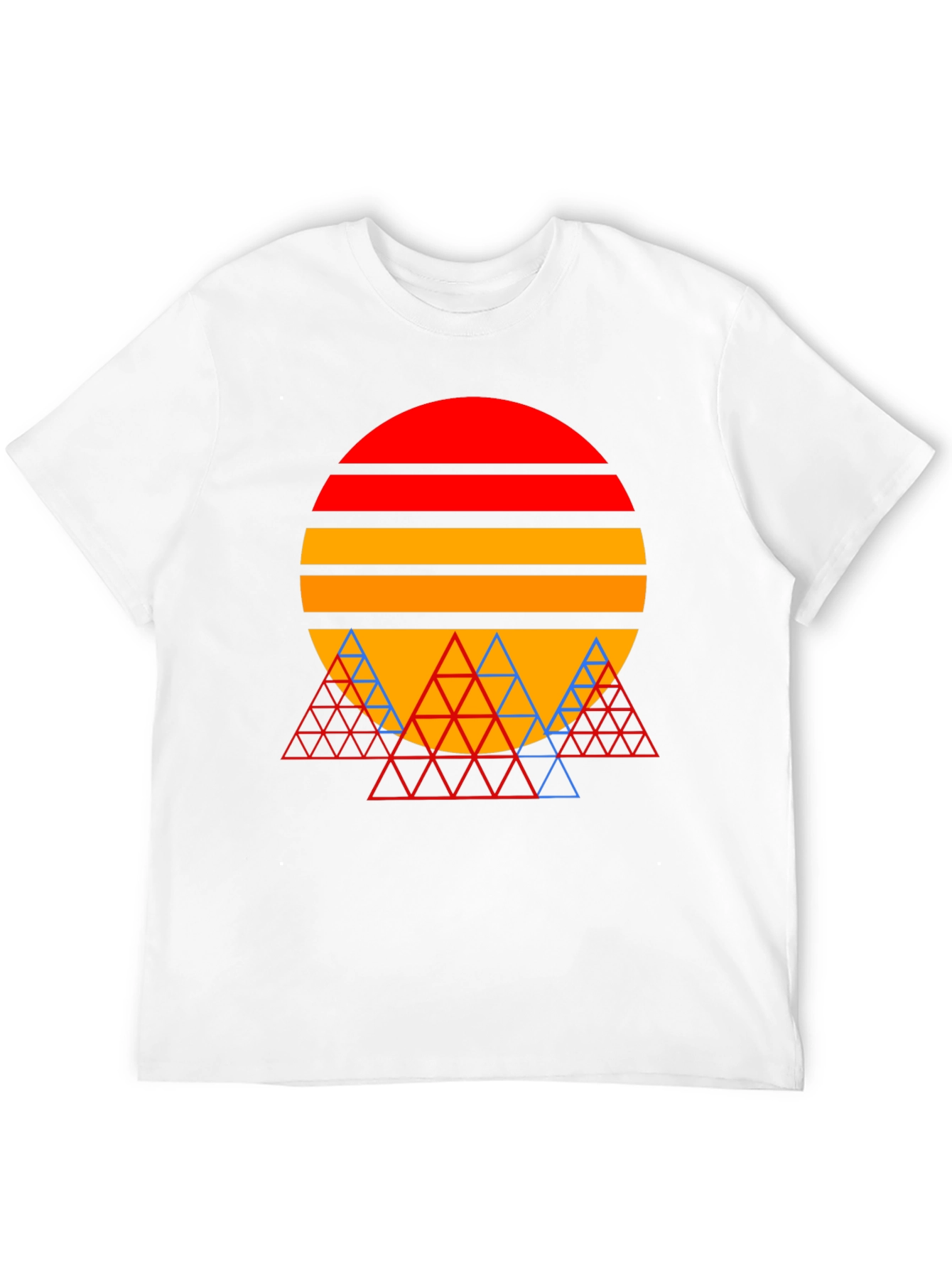 Geometric Sunset Graphic Tee