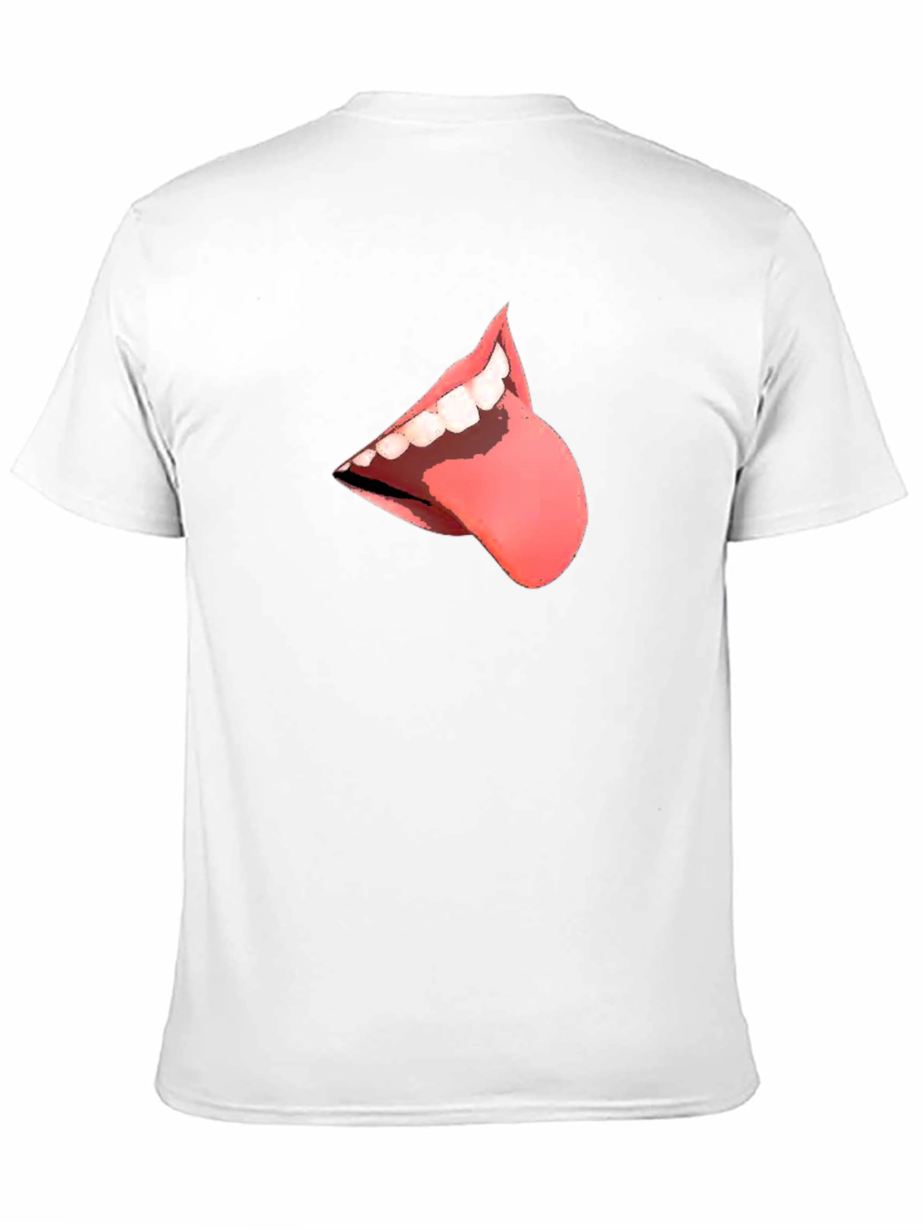Black T-Shirt with Tongue Graphic