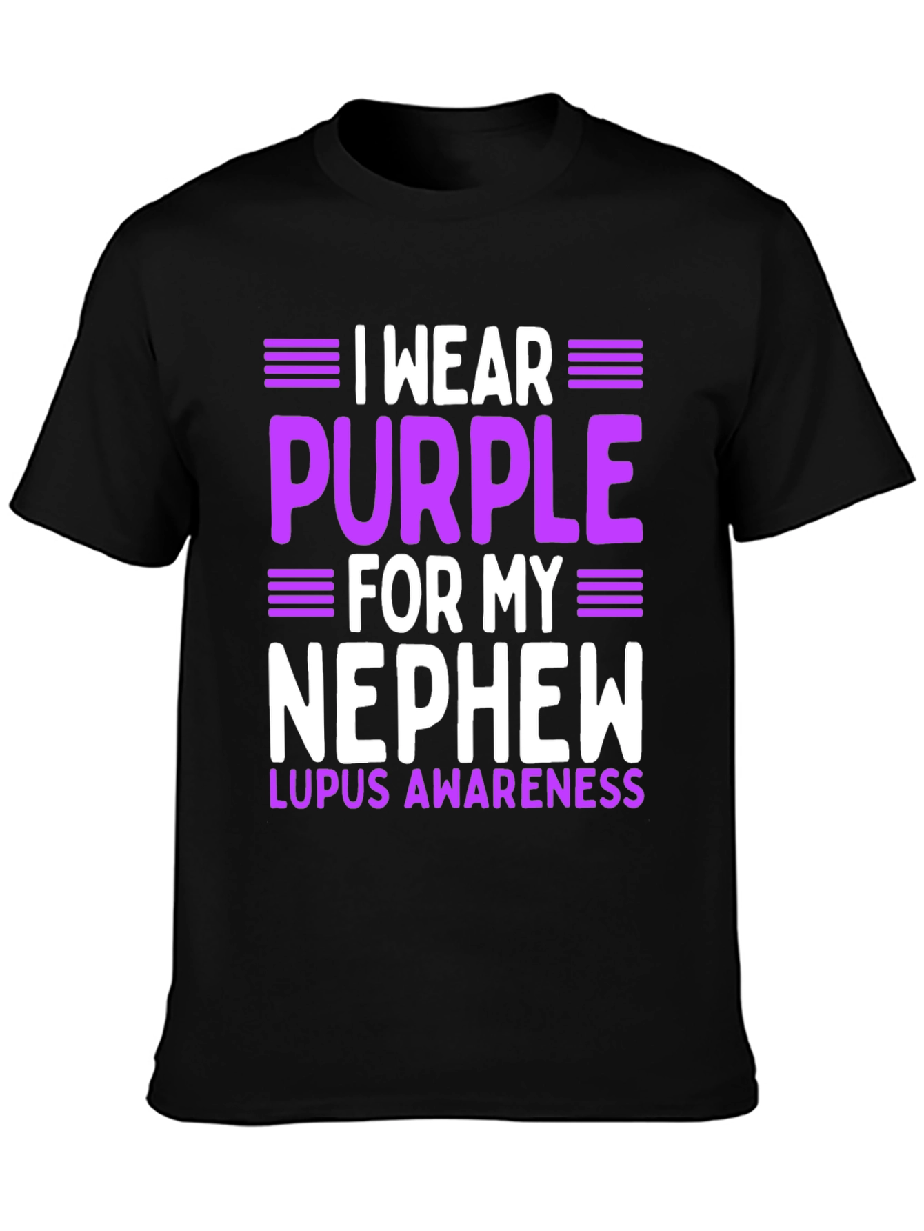 Purple Lupus Awareness Nephew T-Shirt