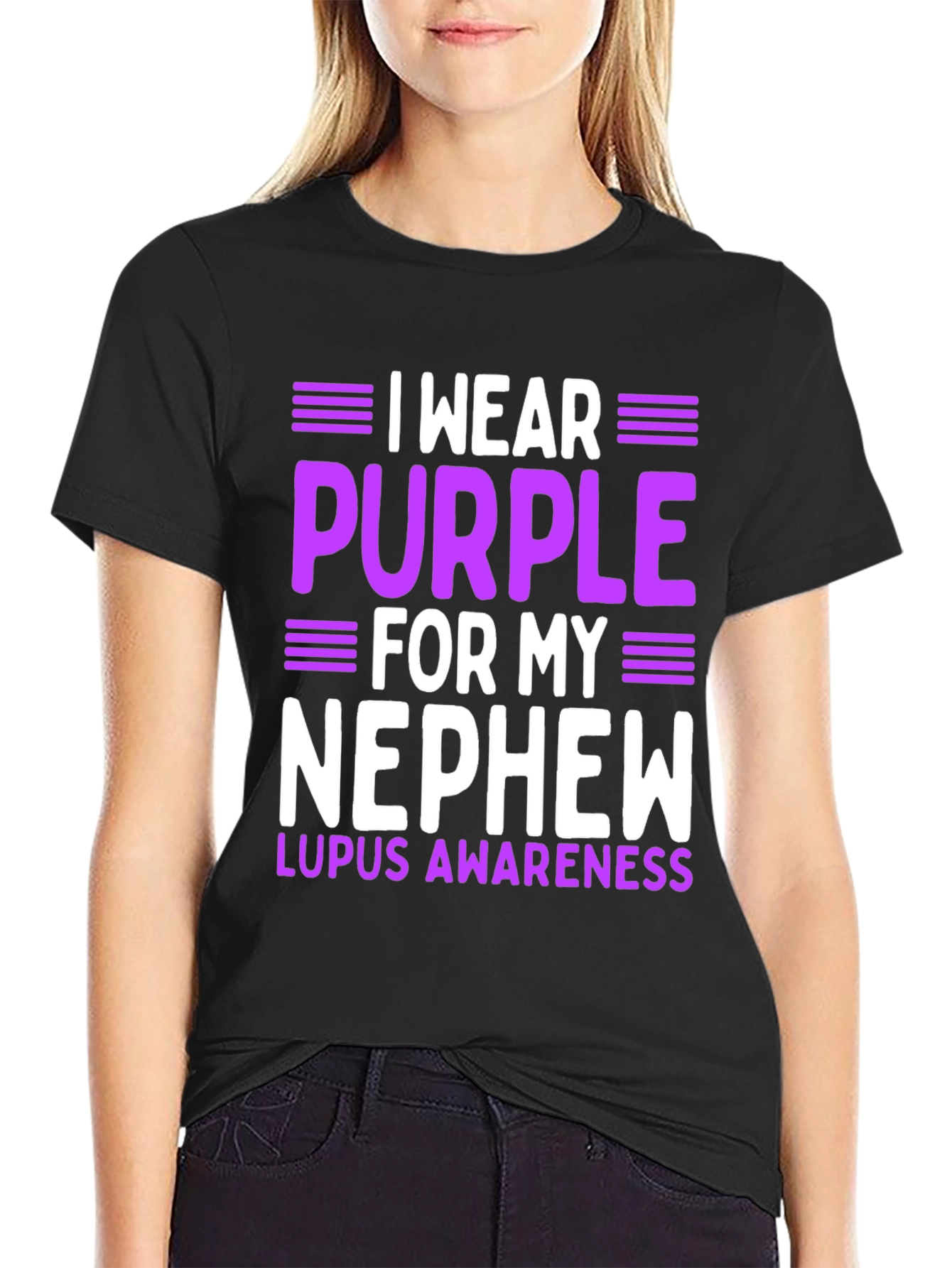 Purple Lupus Awareness Nephew T-Shirt