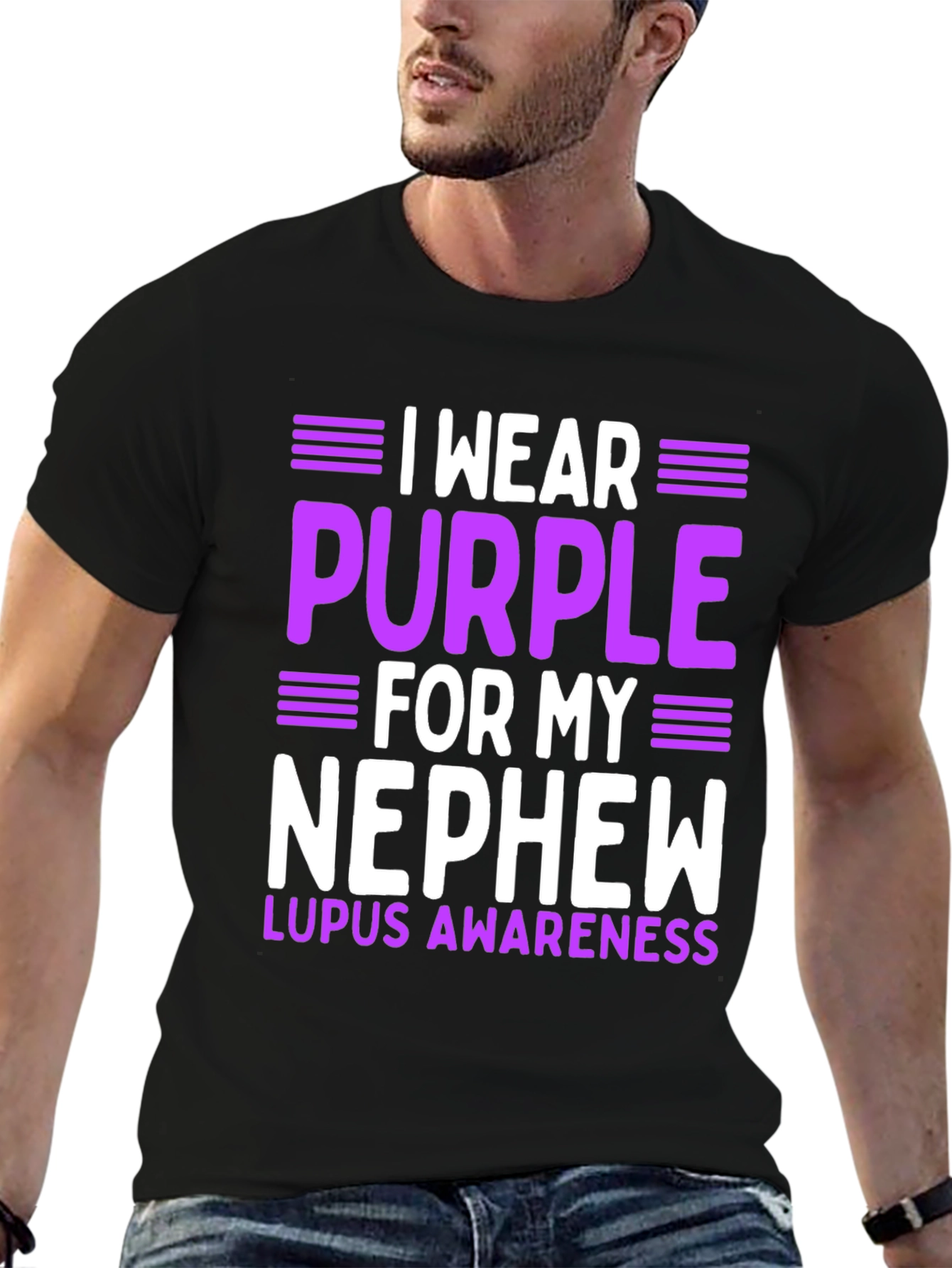 Purple Lupus Awareness Nephew T-Shirt
