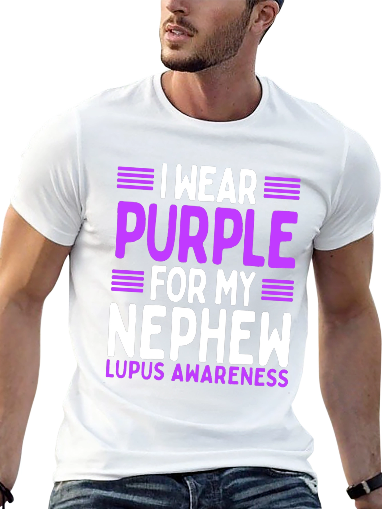 Purple Lupus Awareness Nephew T-Shirt