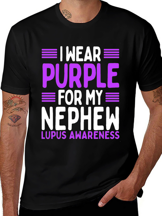 Purple Lupus Awareness Nephew T-Shirt