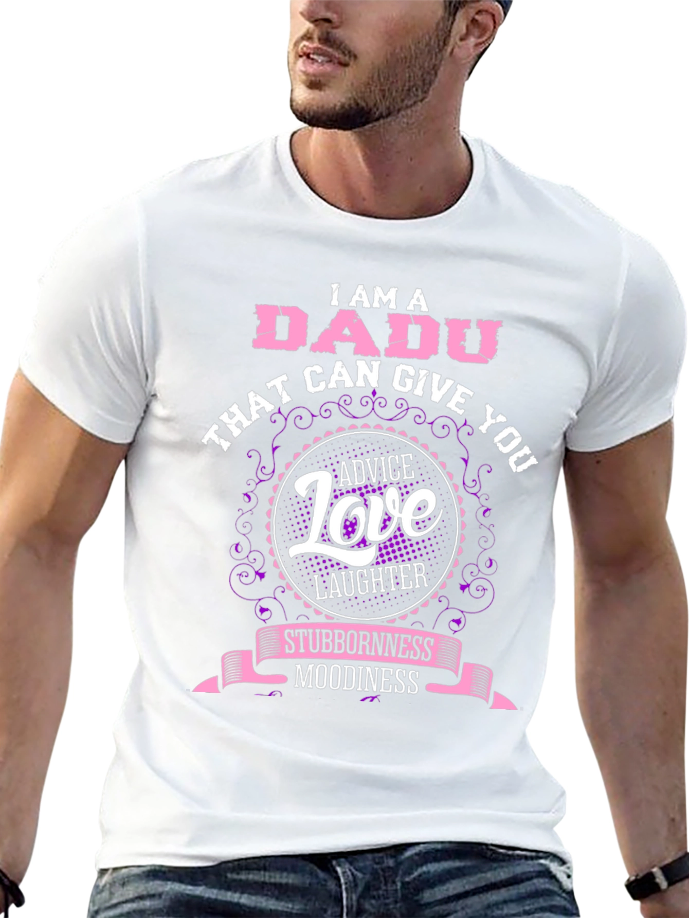 I AM A DADU Funny Graphic Tee