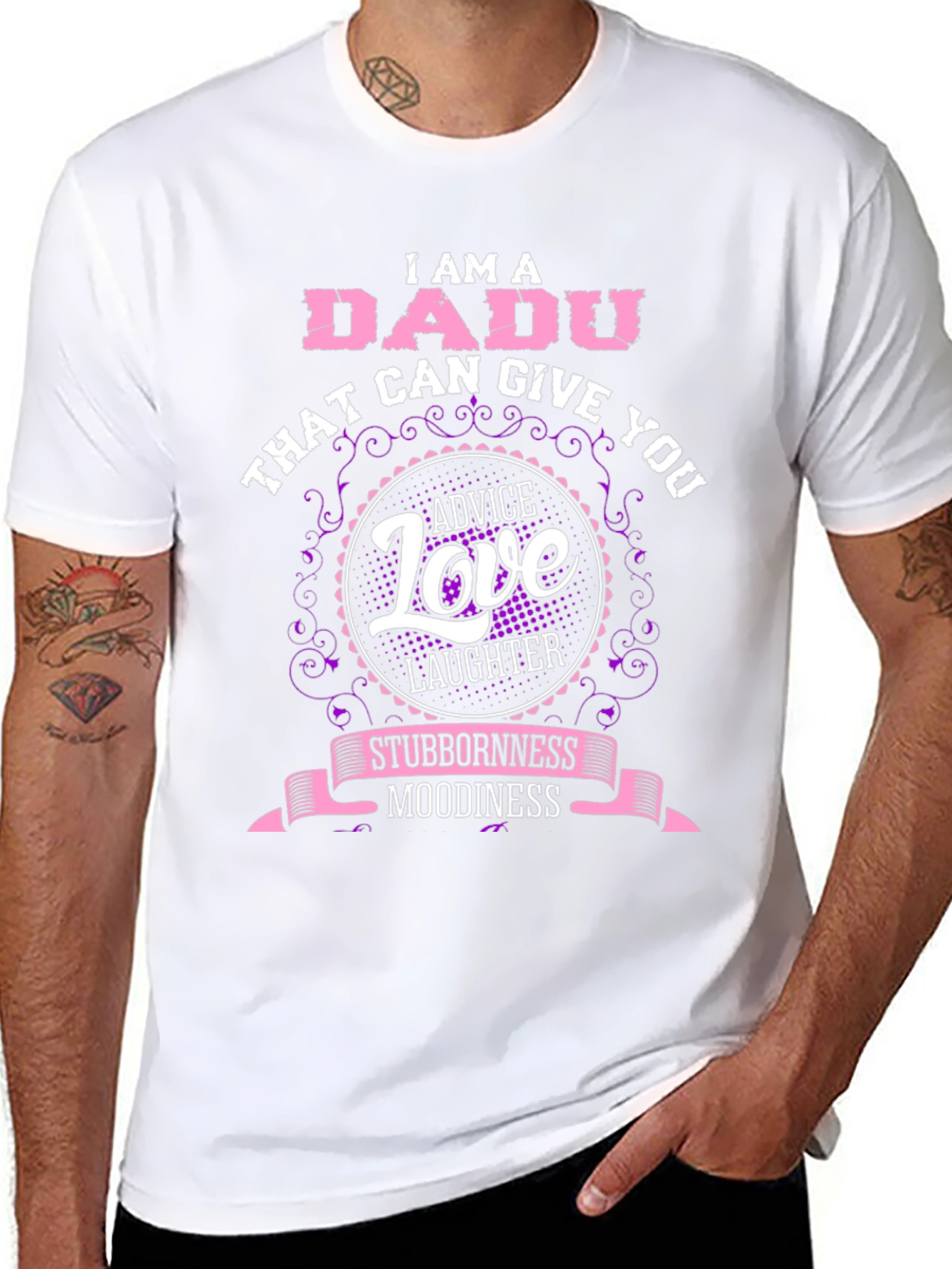 I AM A DADU Funny Graphic Tee